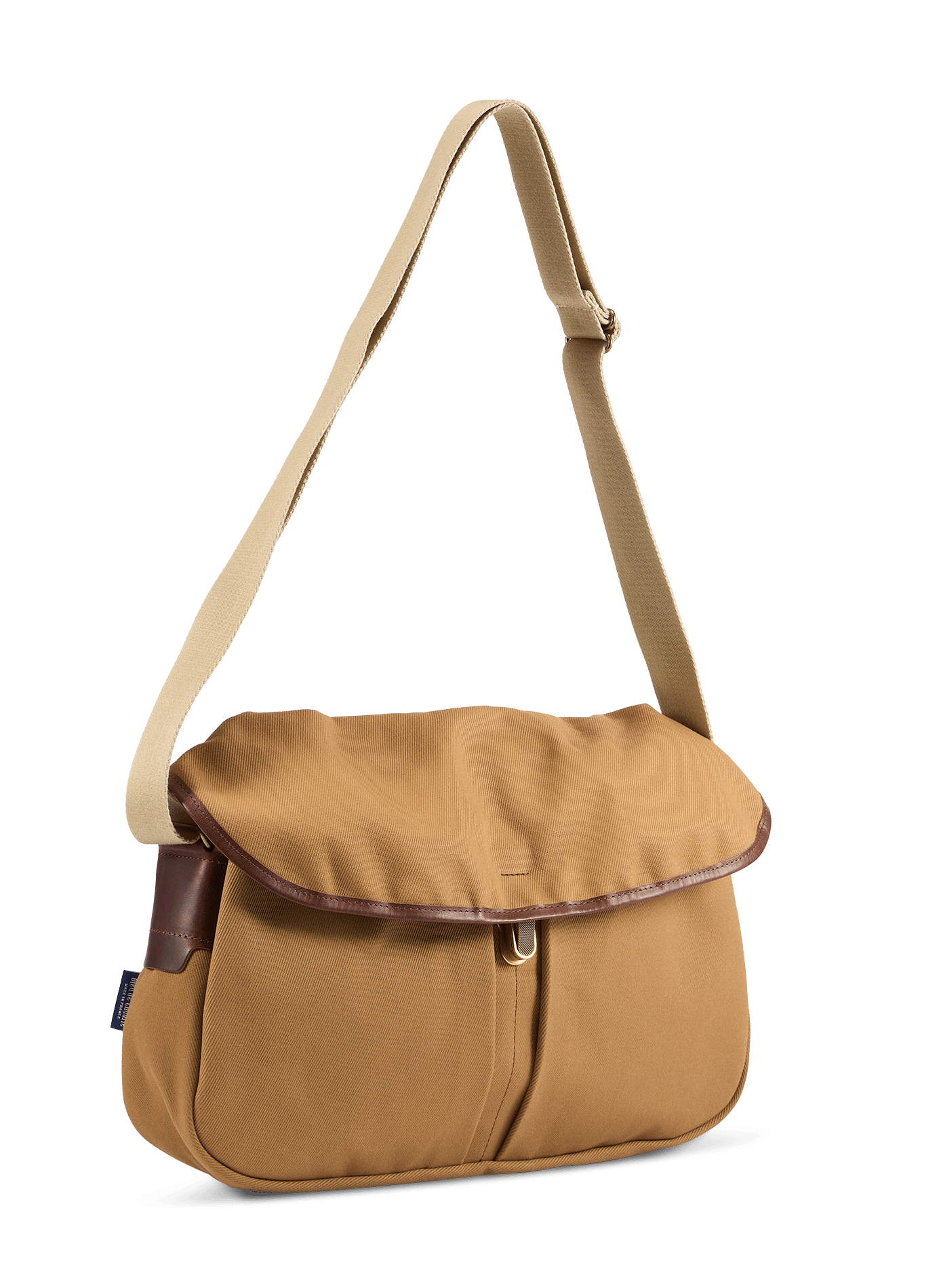 Leon messenger bag in cotton BLEU DE CHAUFFE Brown