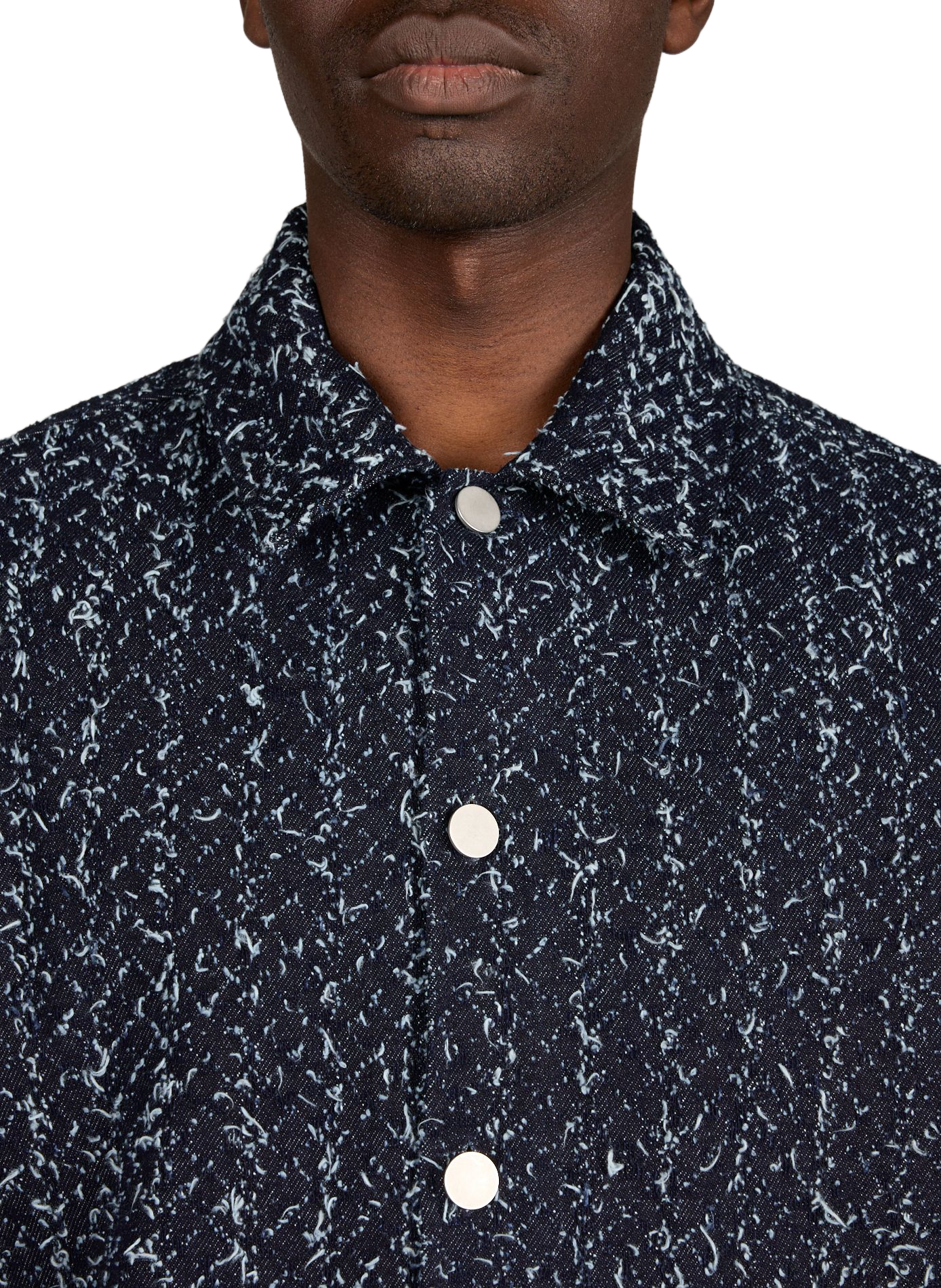 Classic collar cotton overshirt SAMSOE SAMSOE Blue