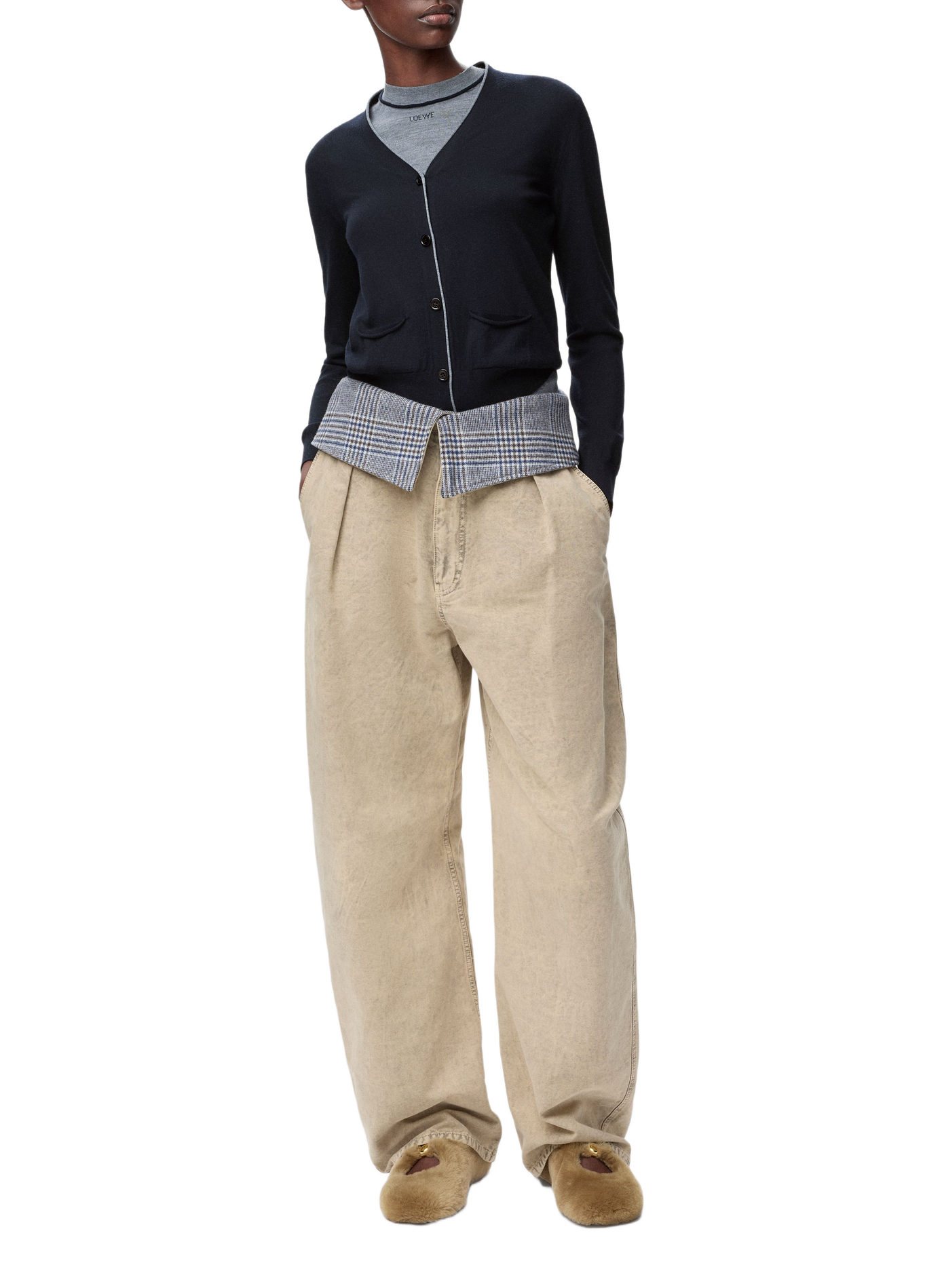 Short wool cardigan LOEWE Blue