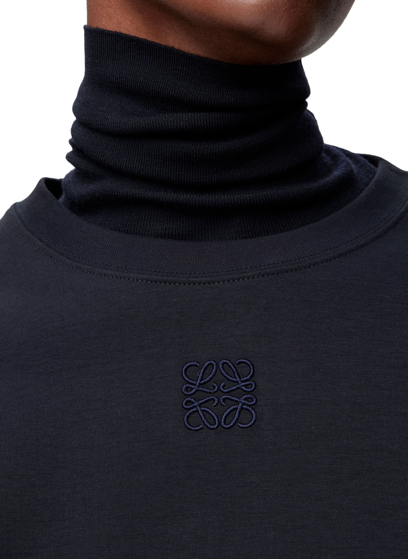 Asymmetrisches T-Shirt aus Baumwollmischung LOEWE Blau