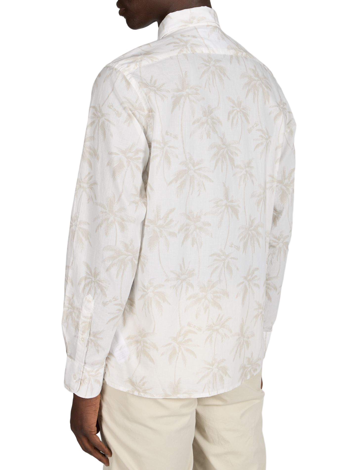 Chemise à motif en coton  EDEN PARK Beige