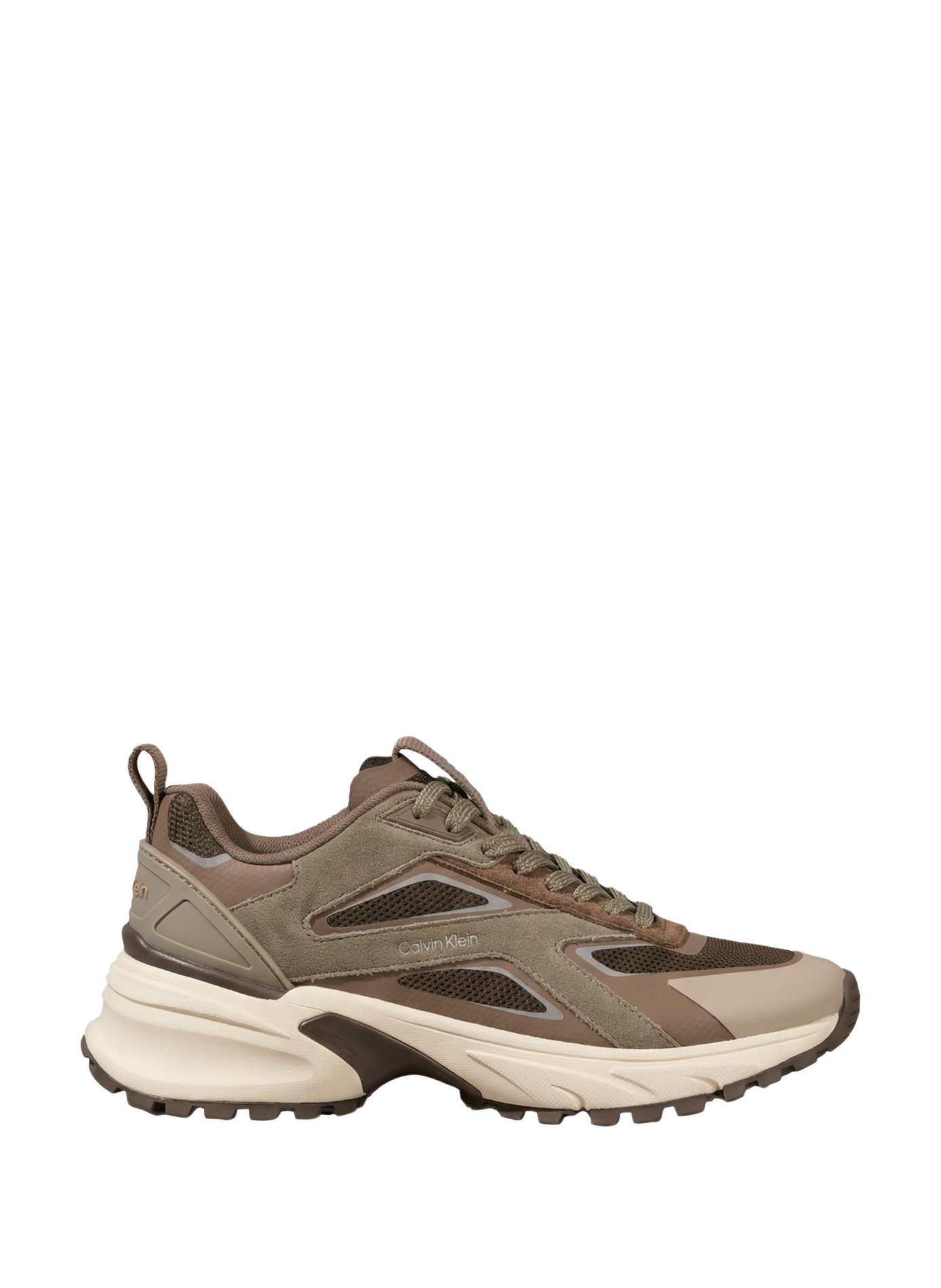 Hike Runner Suede Panel Sneakers CALVIN KLEIN Brown