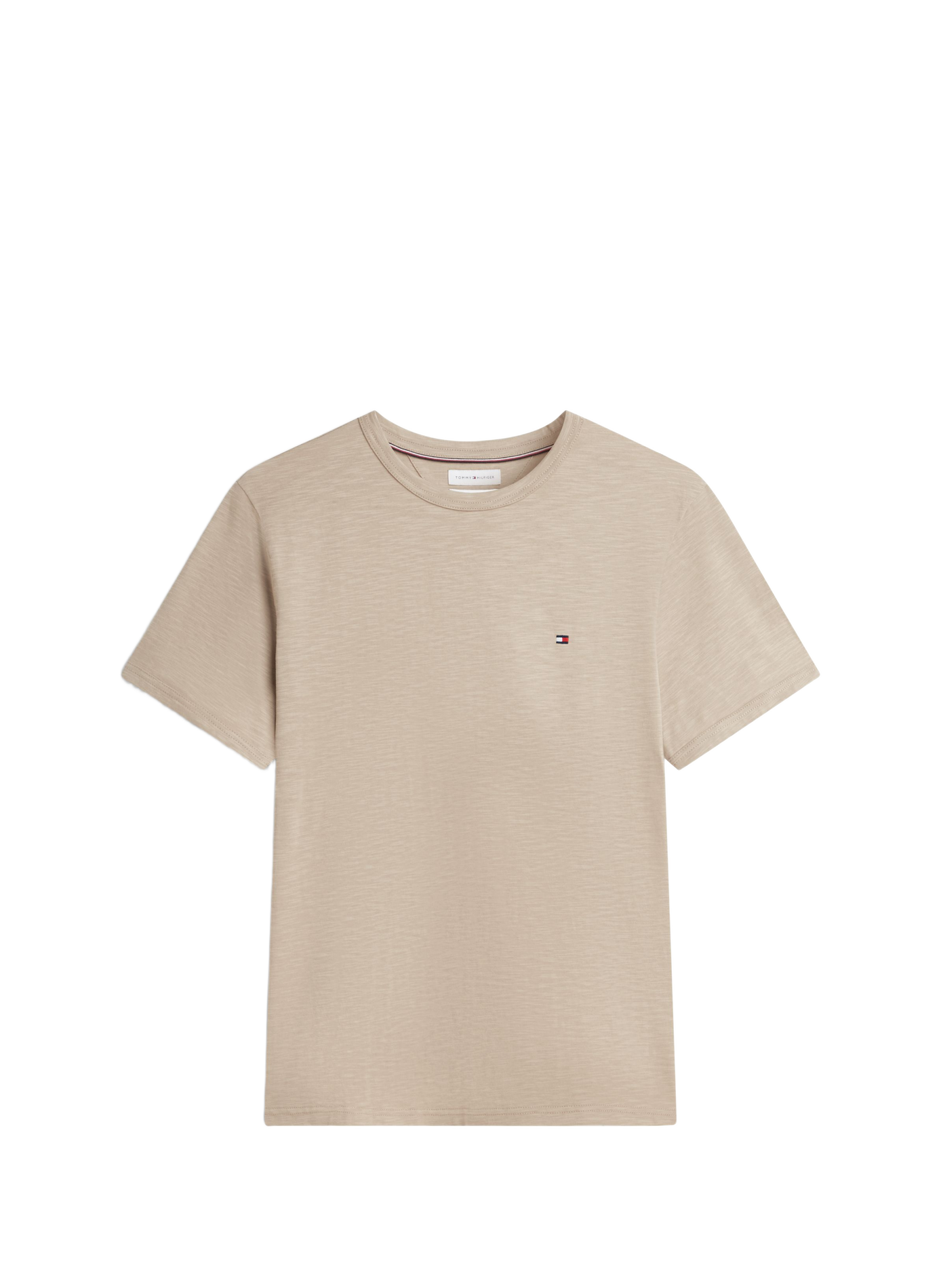 T-shirt droit en coton TOMMY HILFIGER Beige