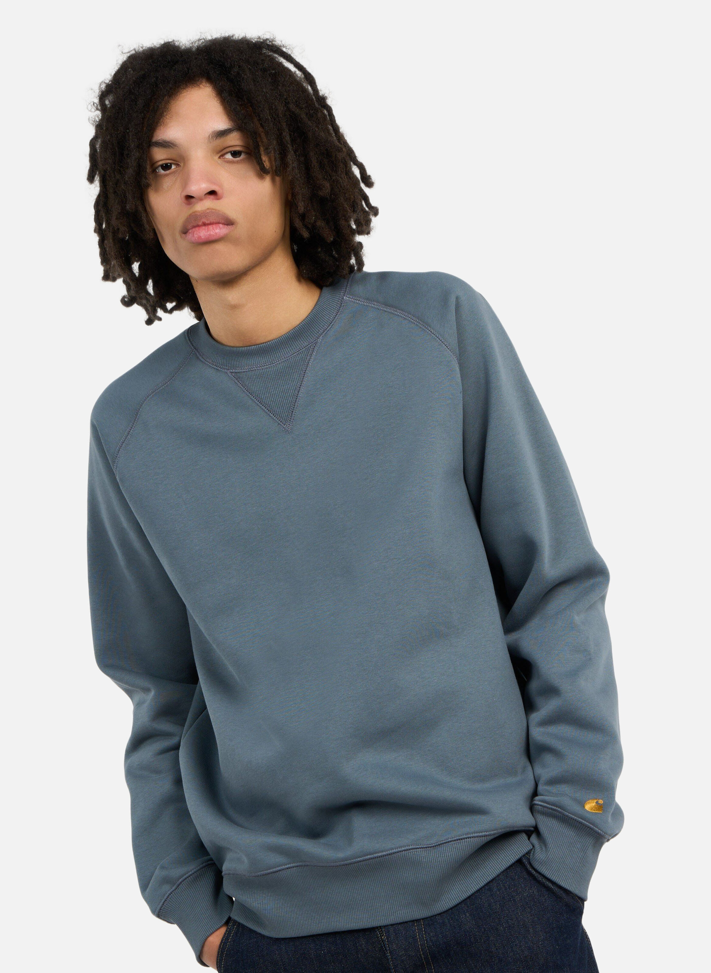Sweatshirt chase CARHARTT WIP Bleu