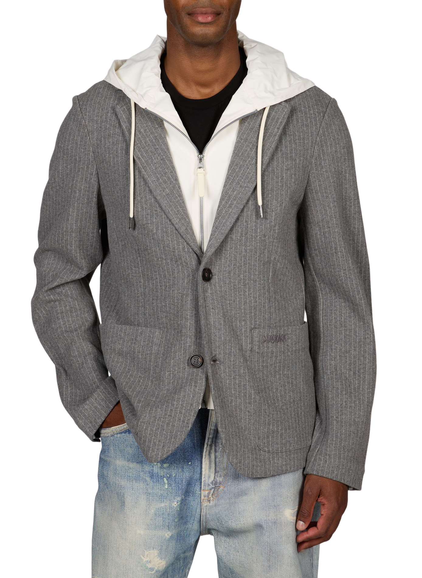Blazer aus Baumwollmischung MACKAGE Grau