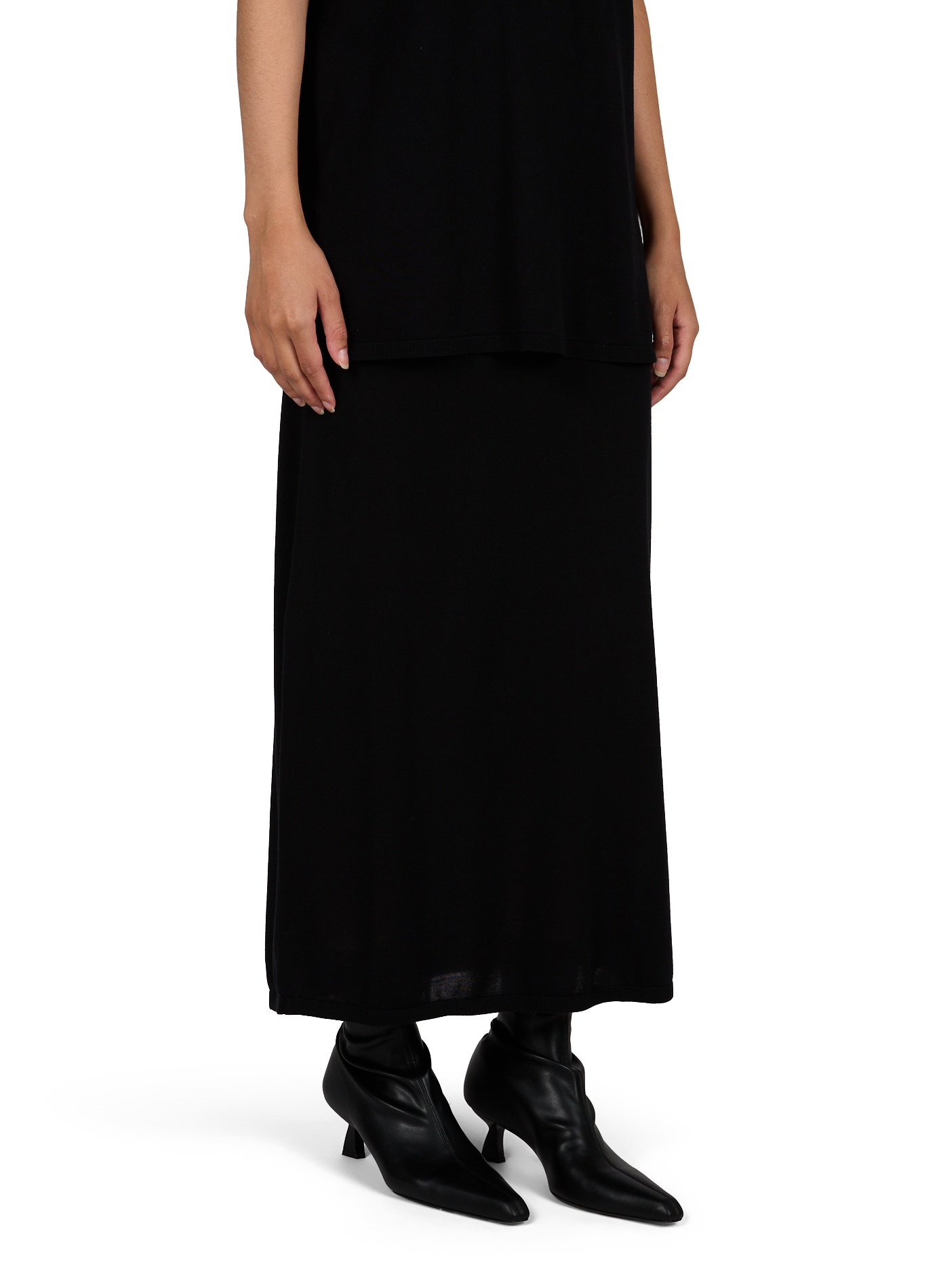 Midi-Strickrock TOTEME Schwarz