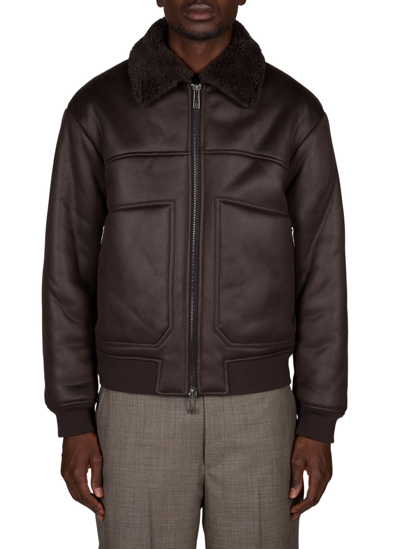 Pilotenjack met bontkraag ARMANI EXCHANGE Bruin