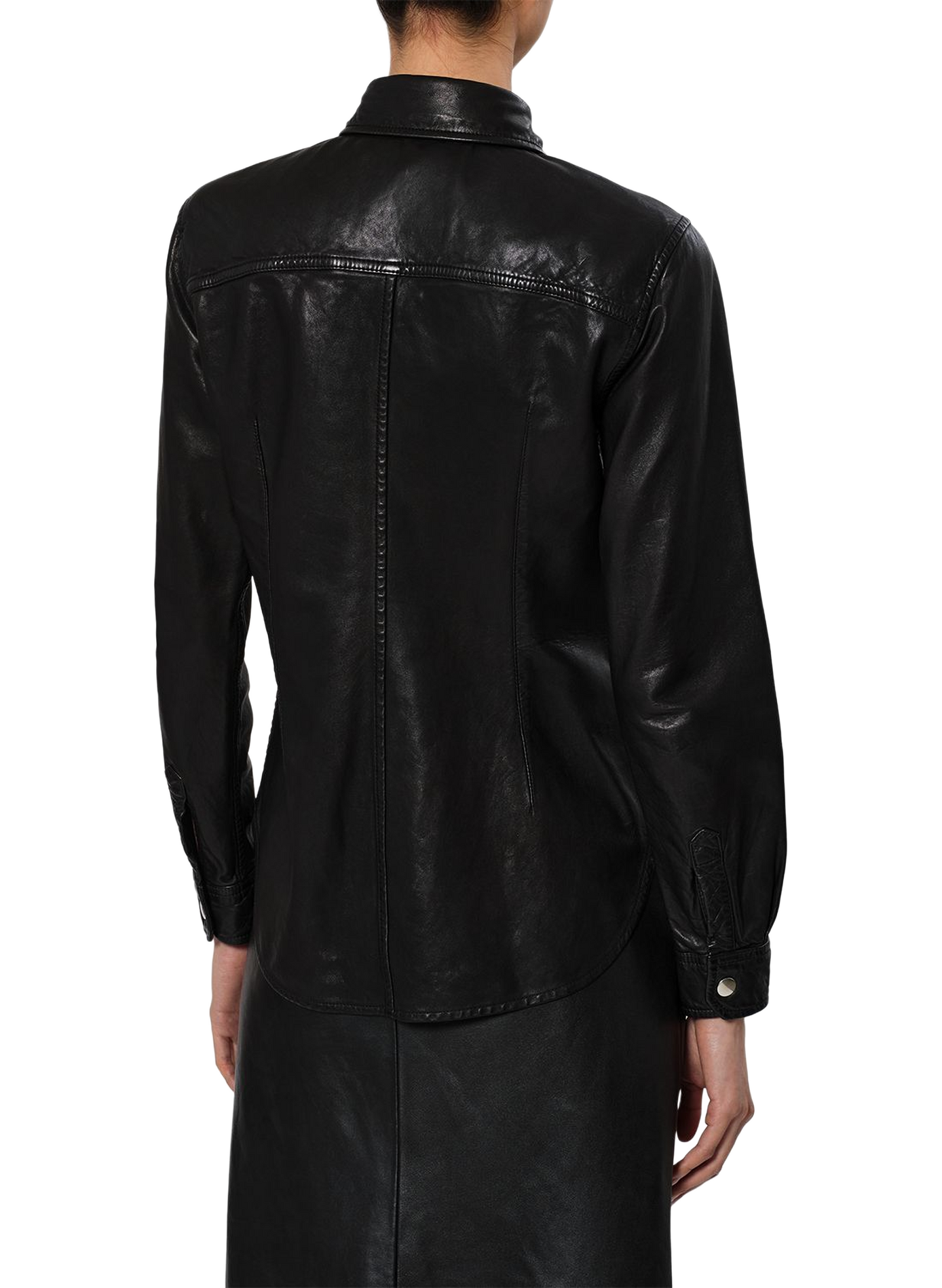 VALDY lambskin shirt ISABEL MARANT Black