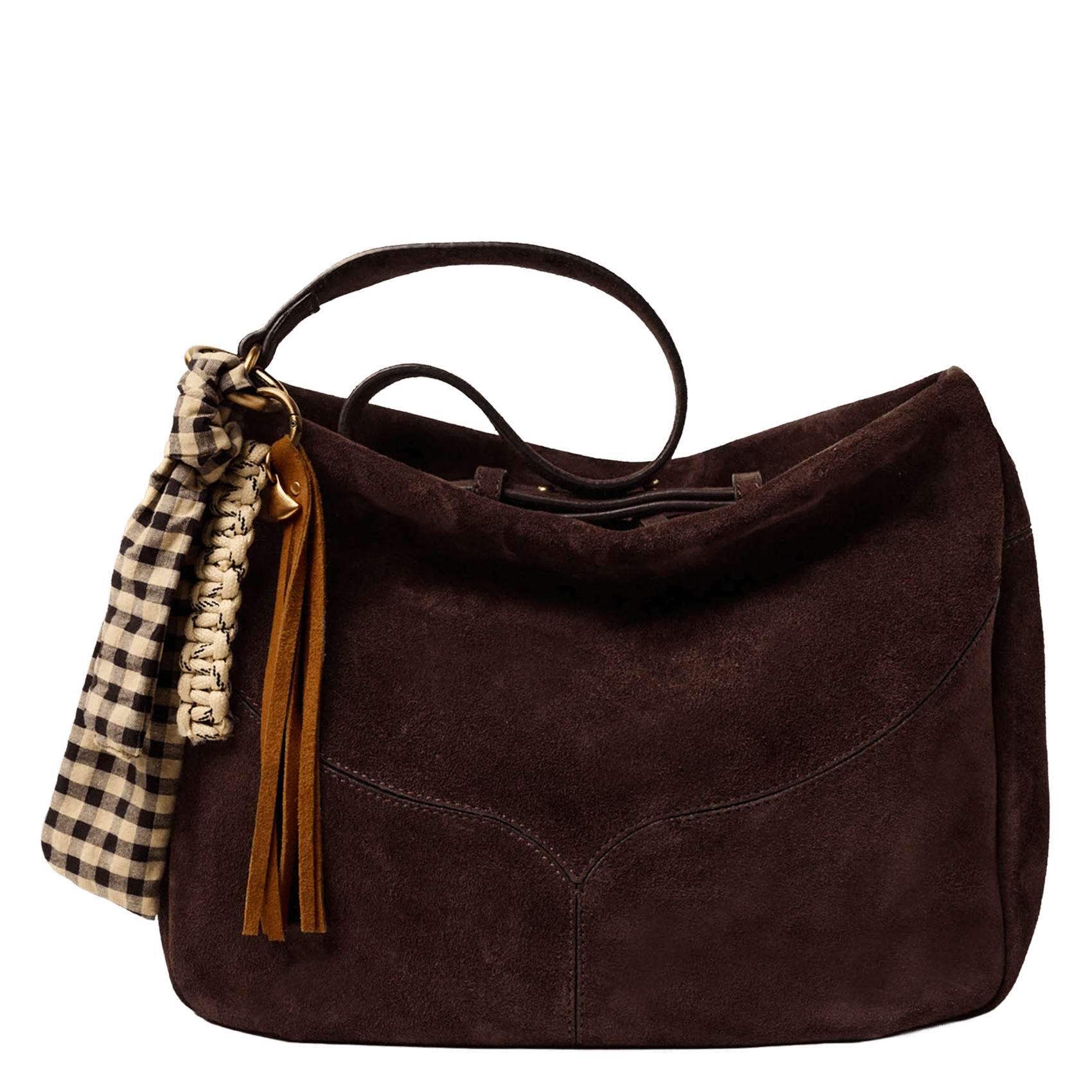 Grigri en cuir mélangé tissango SESSUN Beige