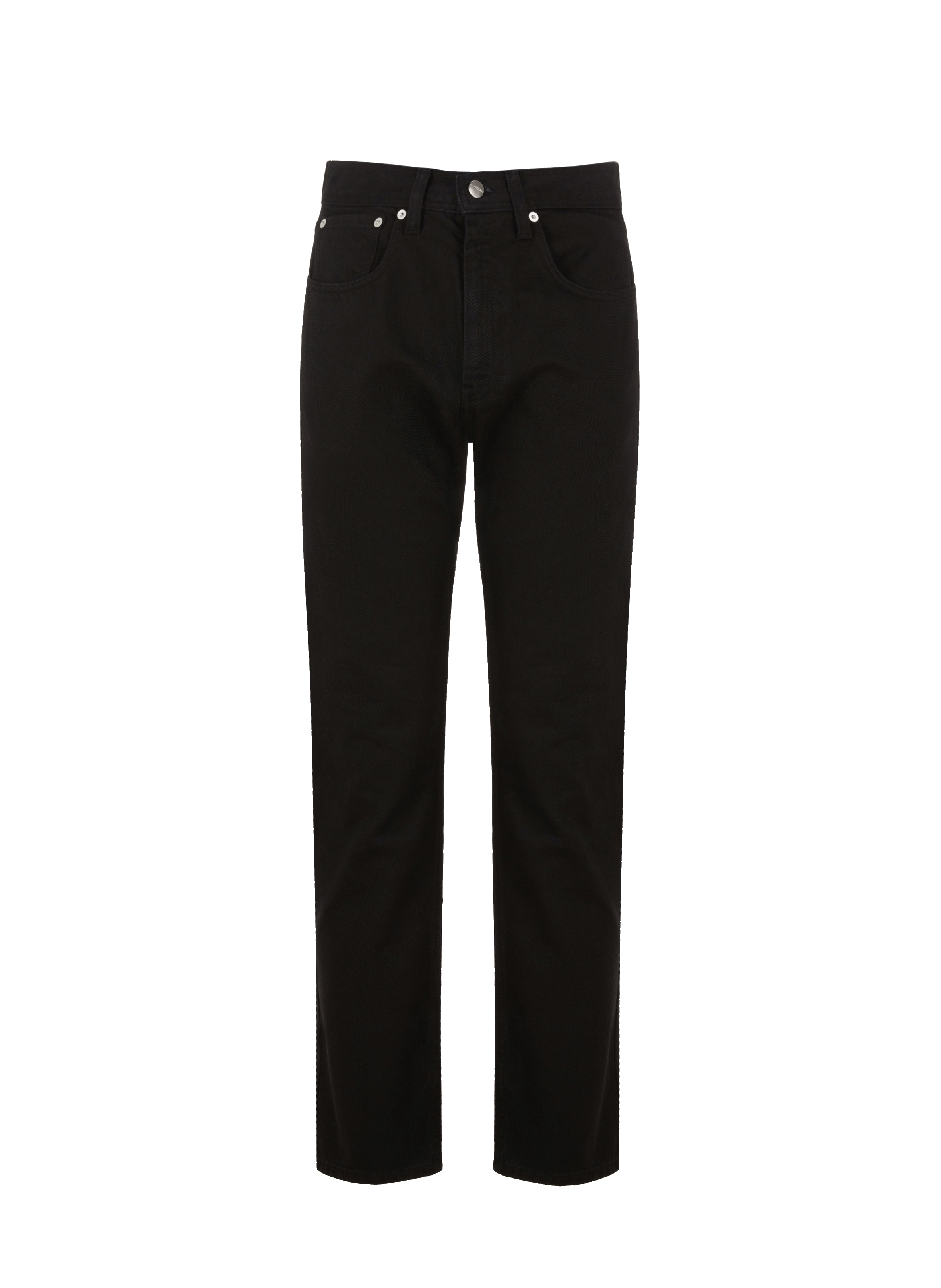NAMACHEKO Straight-cut cotton jeans Black