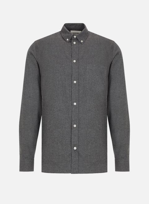 Gray cotton flannel shirt SEASON 1865 