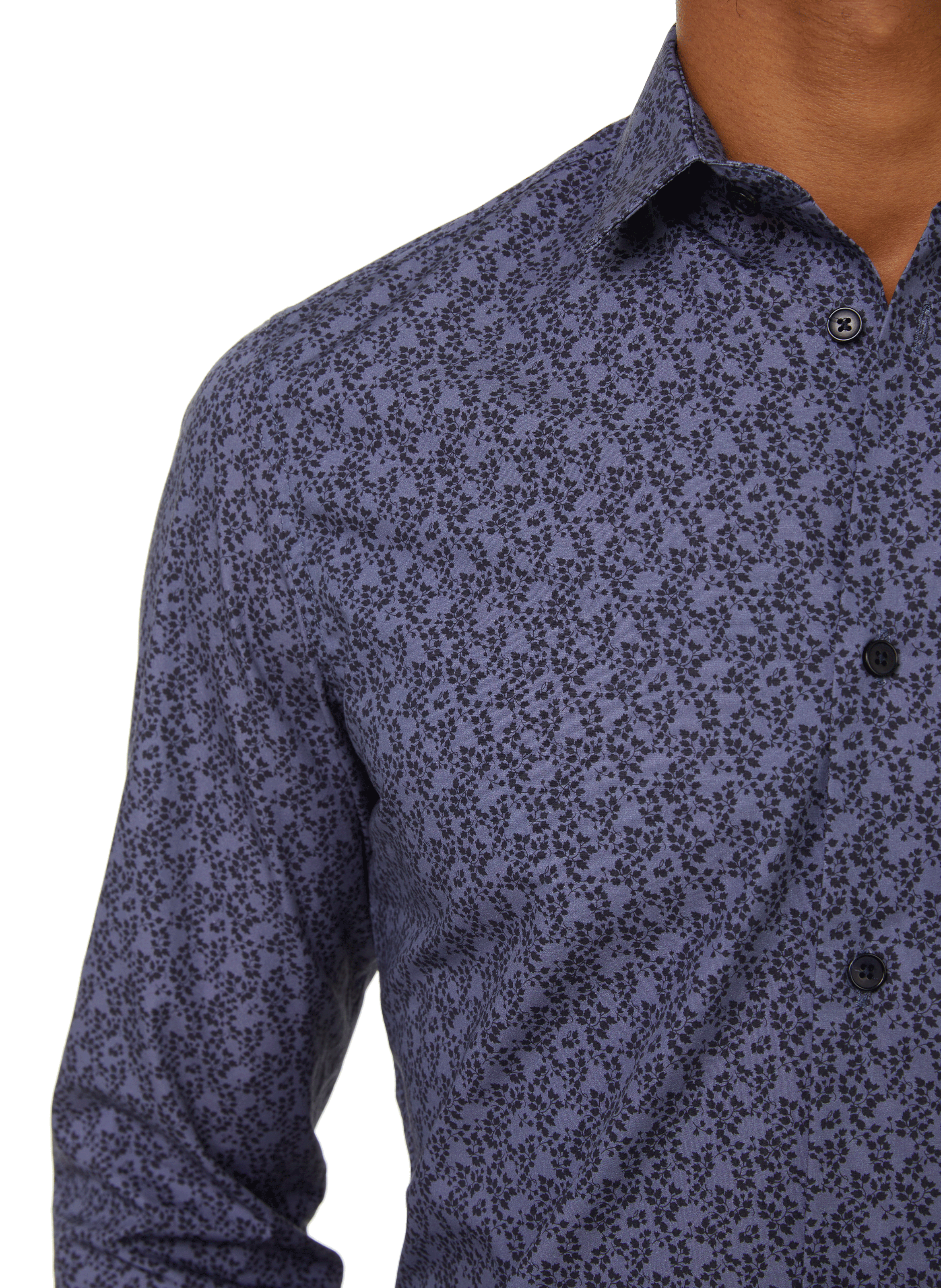 Cotton patterned shirt AU PRINTEMPS PARIS Blue
