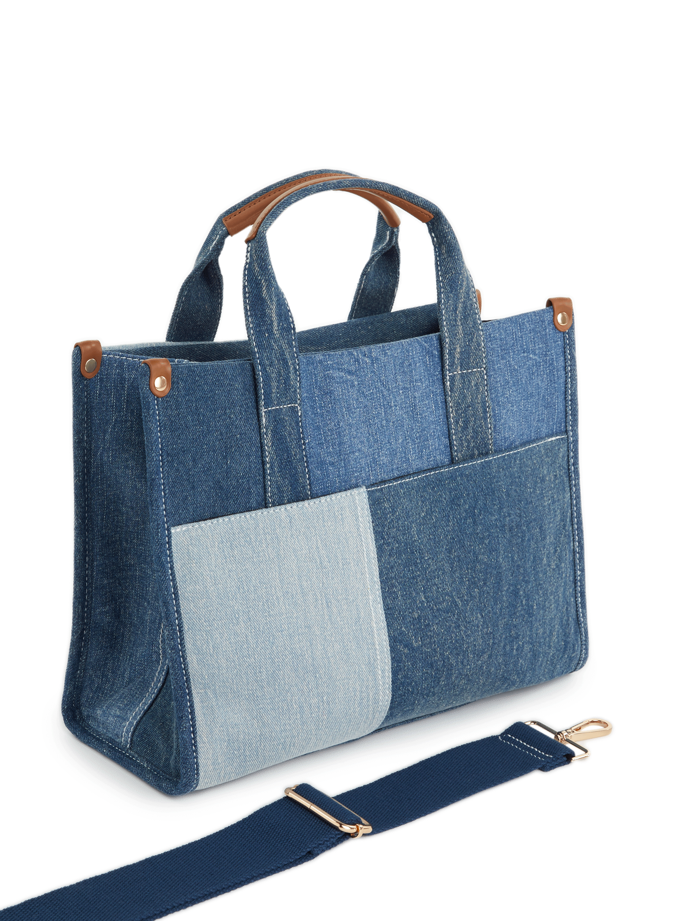 Denim handbag AU PRINTEMPS PARIS Blue