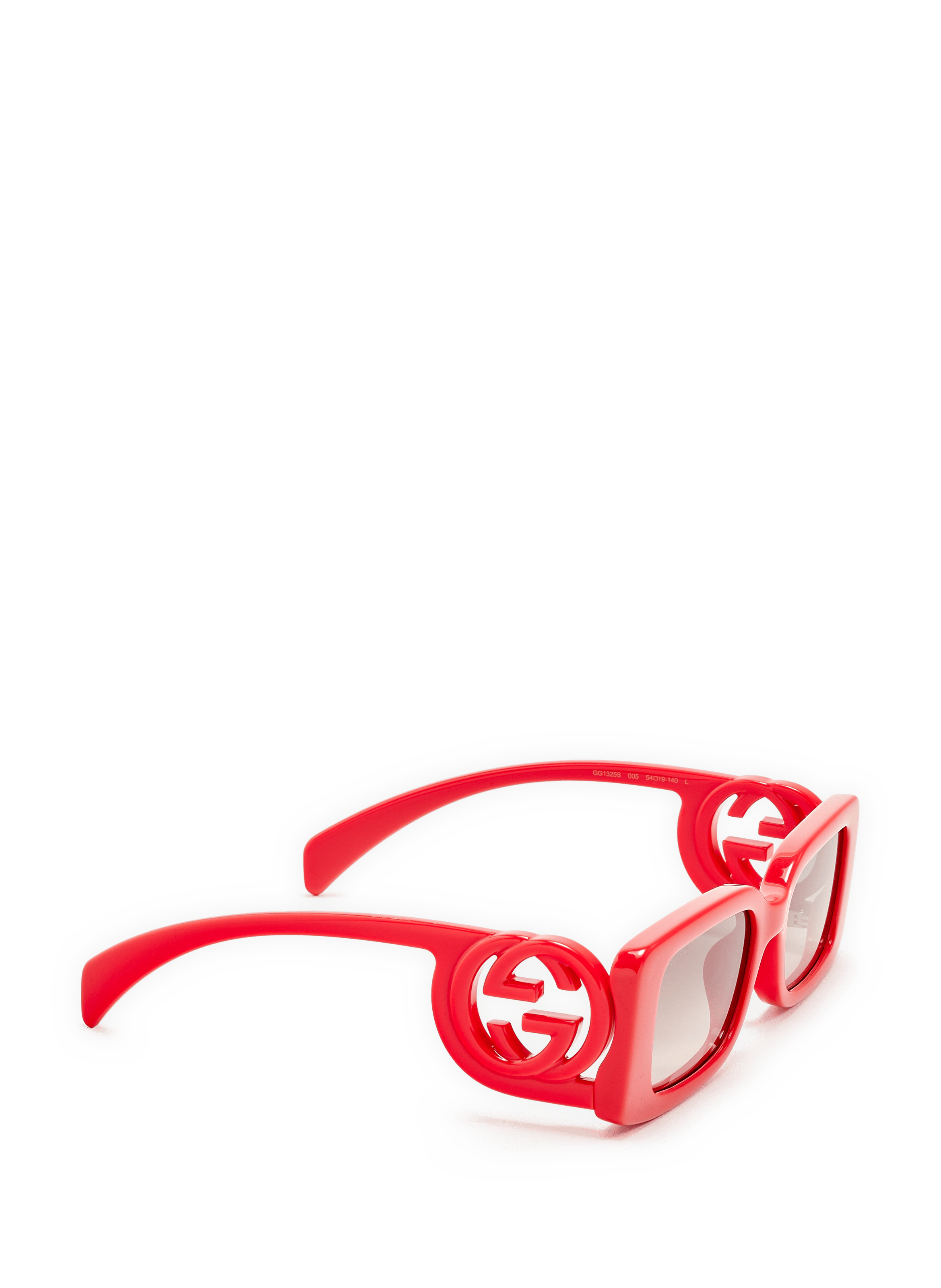 Lunettes de soleil rectangulaire GUCCI Rouge