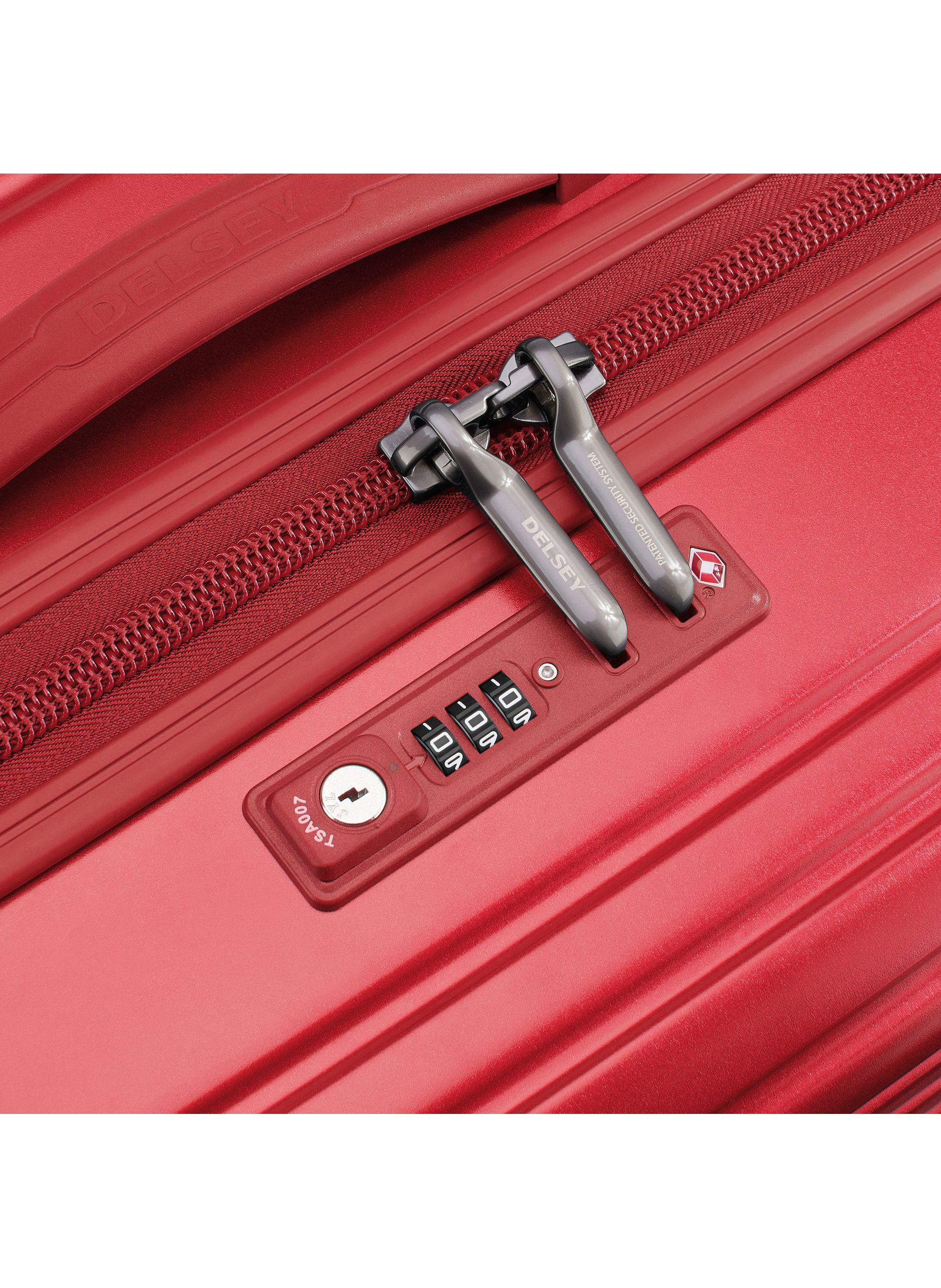 Valise cabine rigide taille s - caumartin plus DELSEY PARIS Rouge