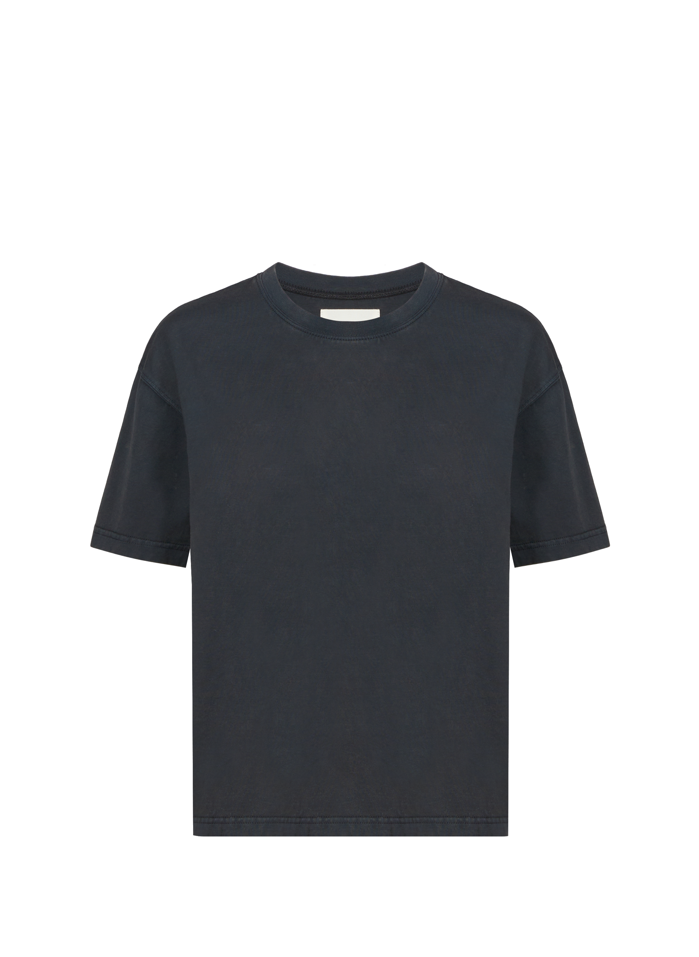 T-shirt Vintage col rond en coton SAISON 1865 Gris