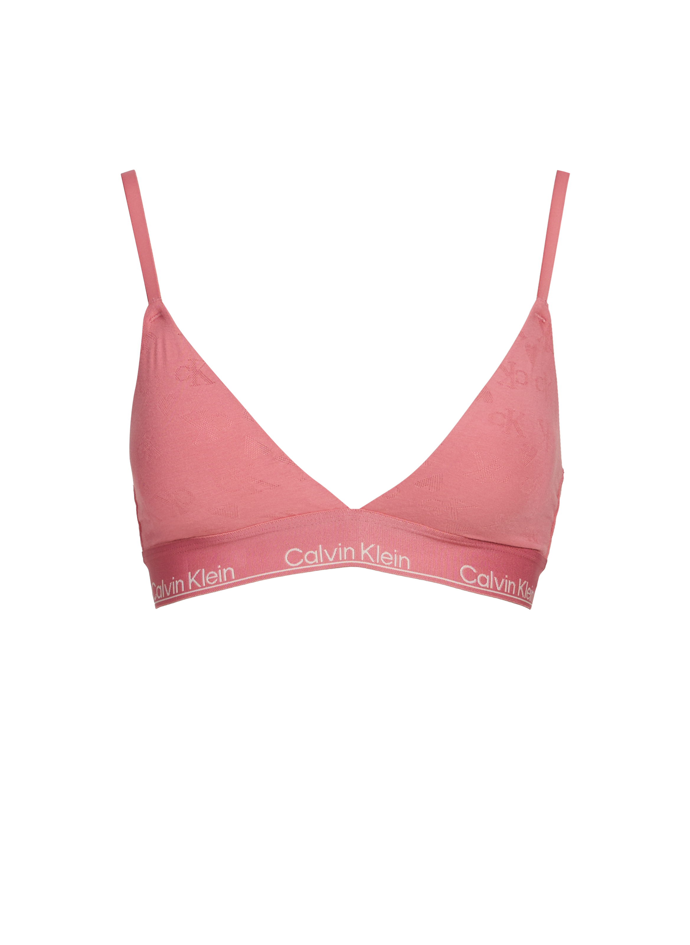 Soutien-gorge à jacquard texturé logo CALVIN KLEIN Rose
