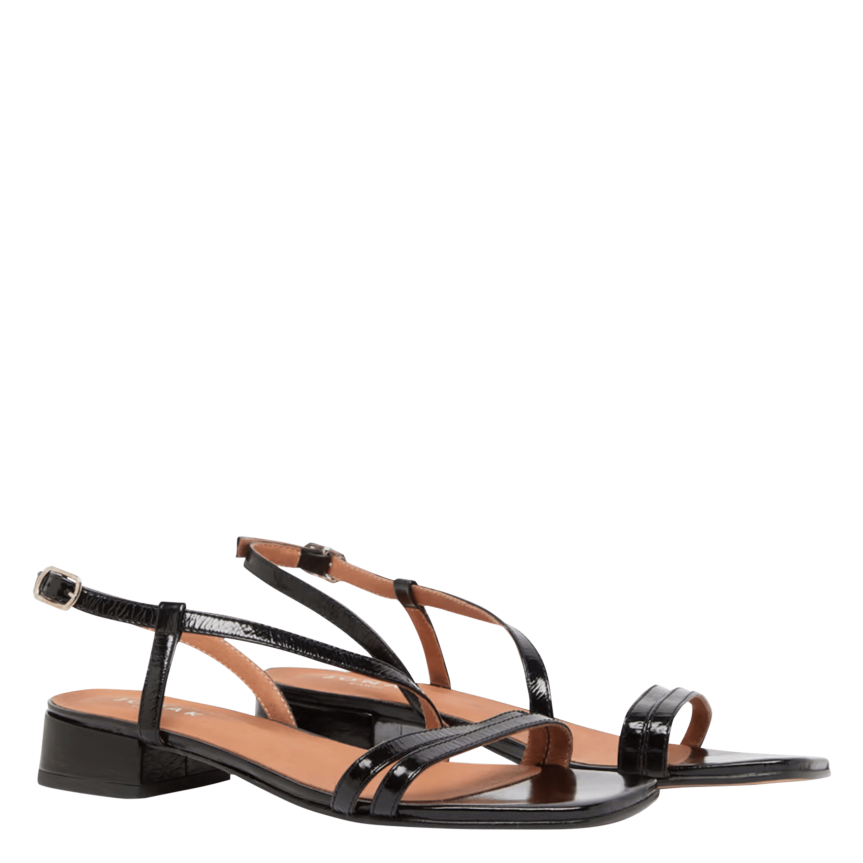 Sandales à talons en cuir anaya JONAK Noir