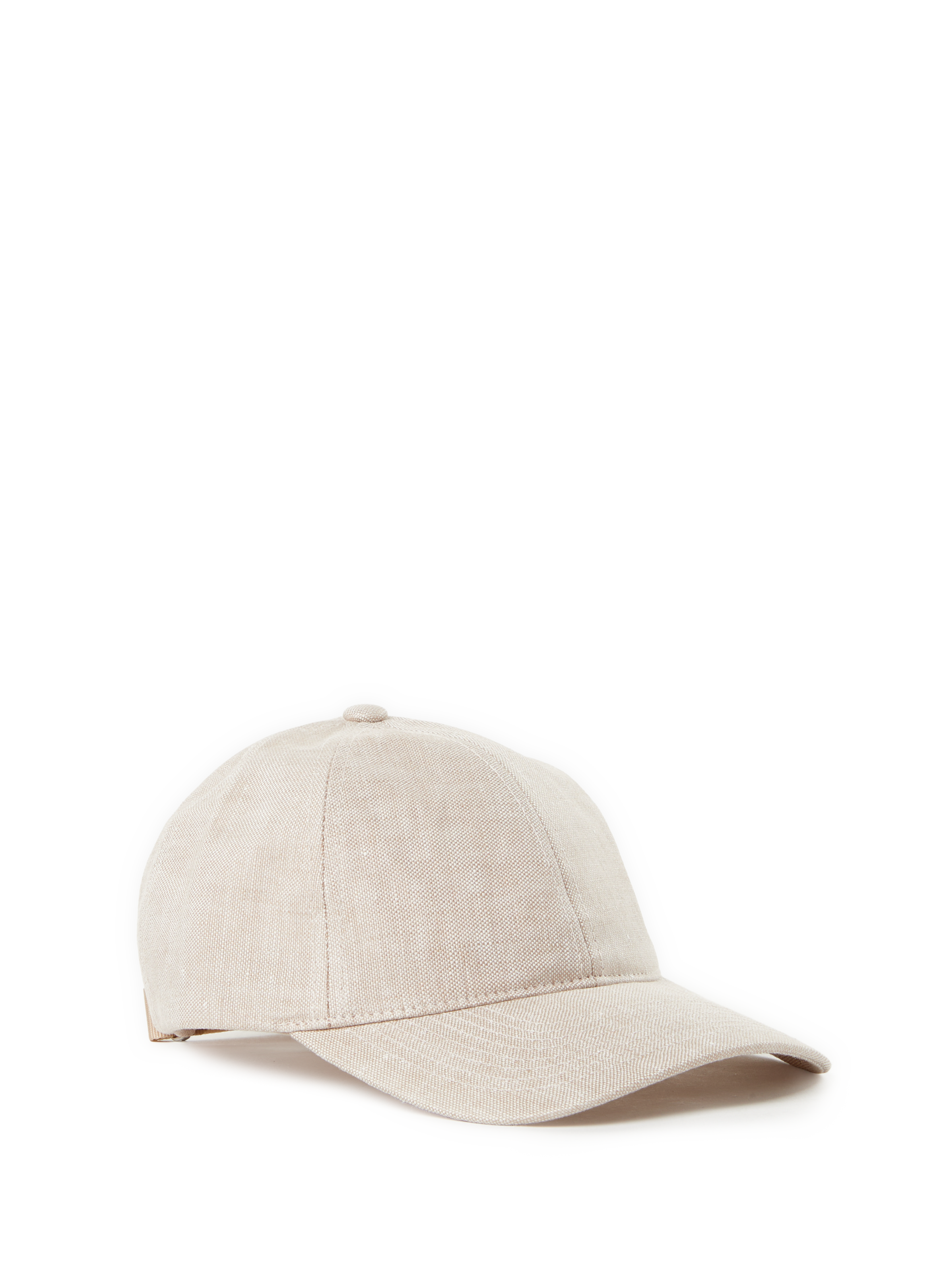 Linen baseball cap VARSITY Beige
