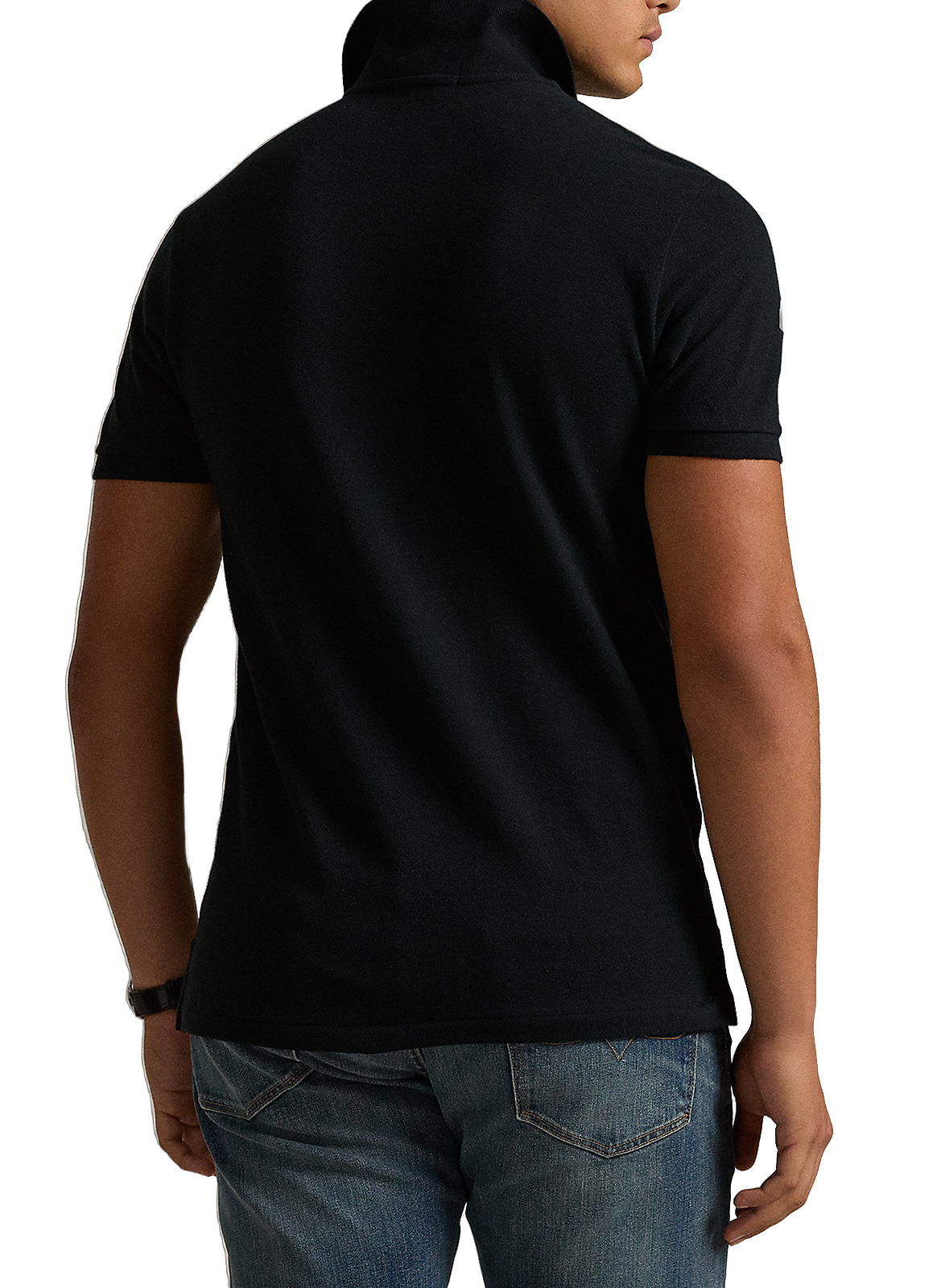 Polo ultra cintré en coton POLO RALPH LAUREN Noir