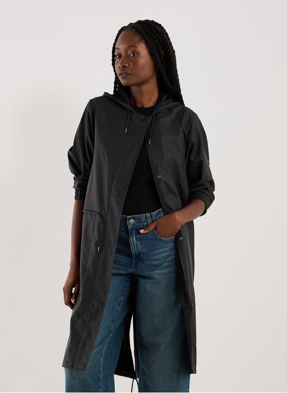 Parka mi-longue Noir by RAINS RAINS Parka mi-longue Noir