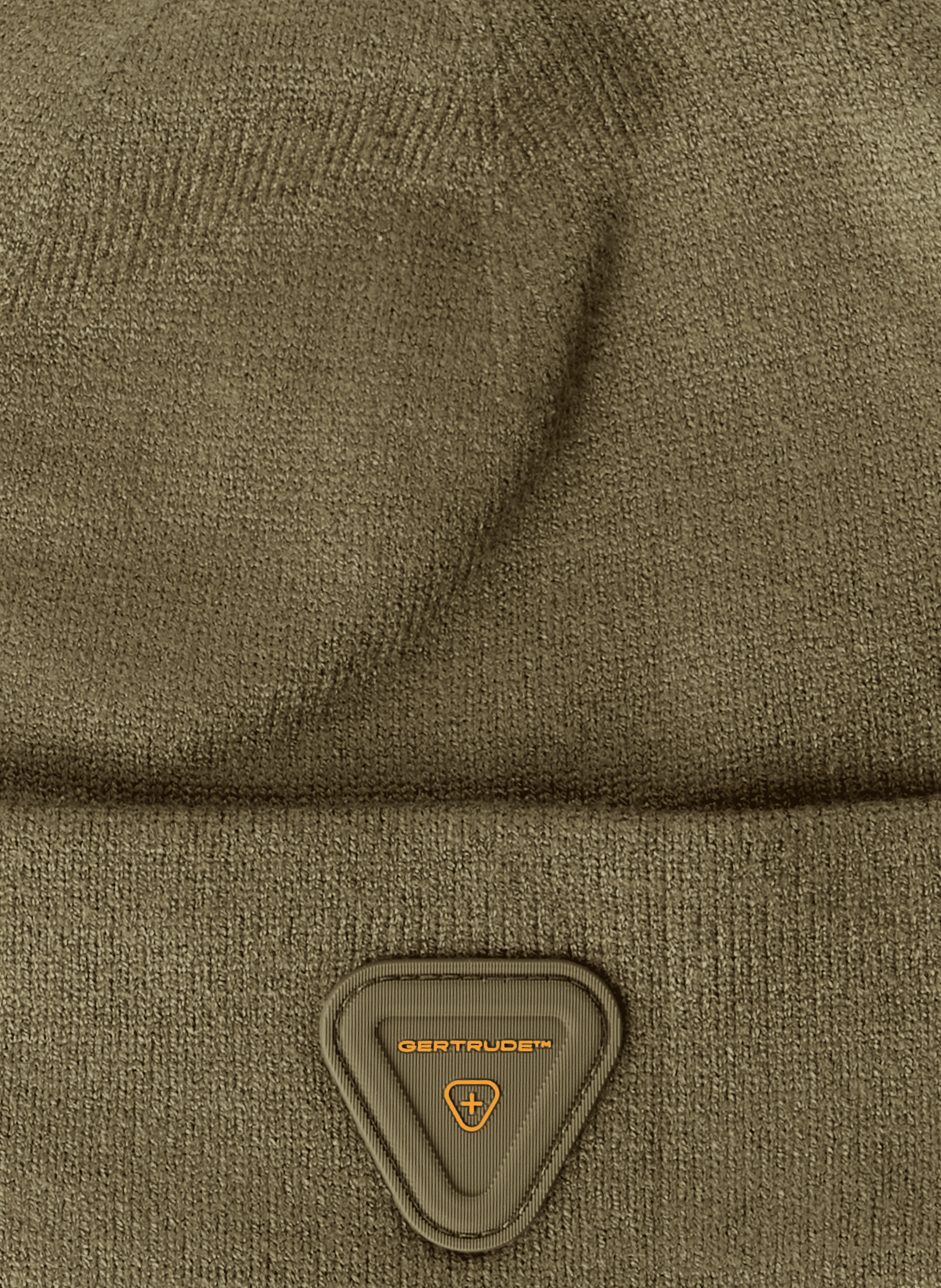 Beanie hat with turned up brim GERTRUDE ET GASTON Khaki