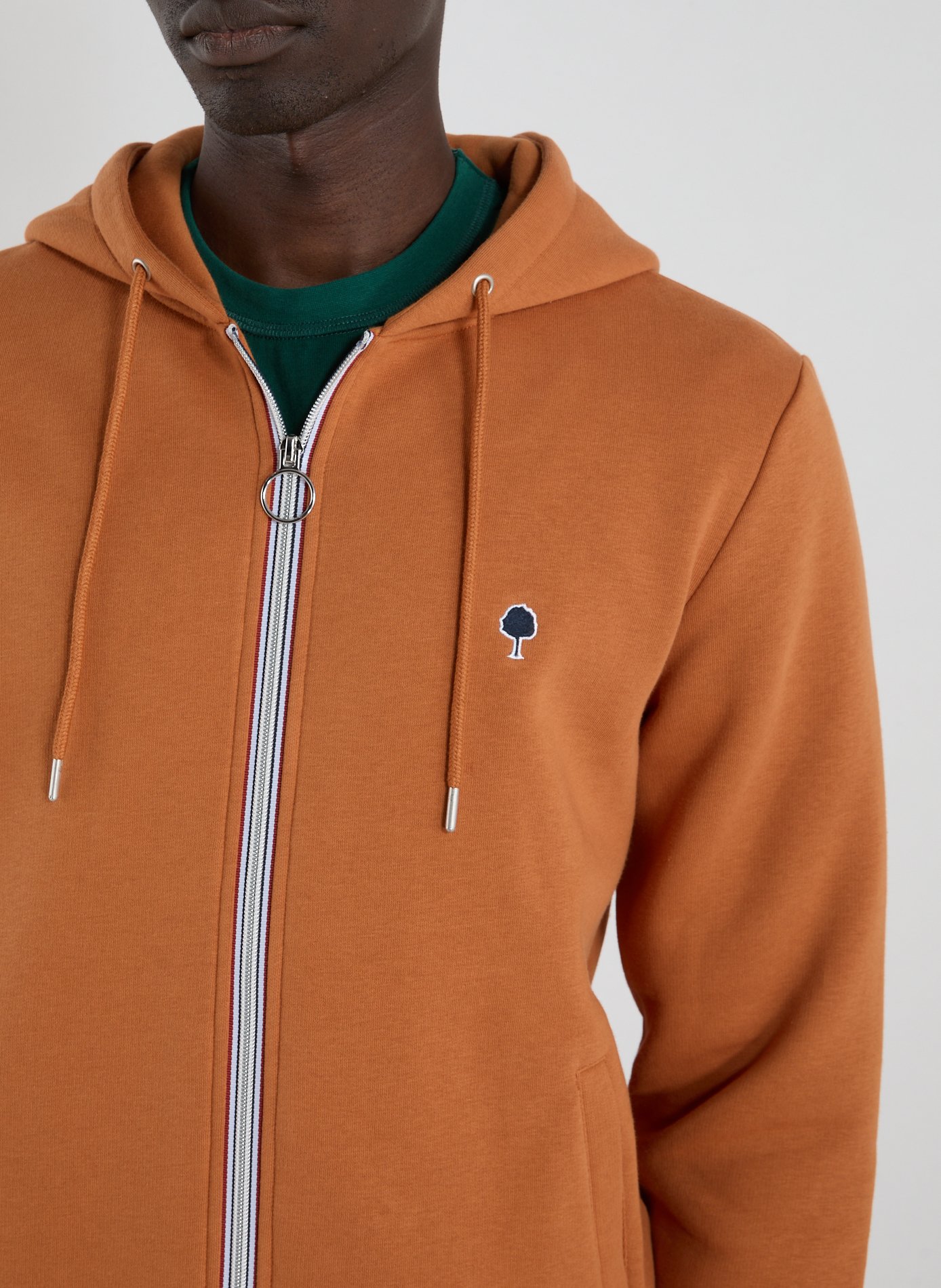 Cotton zip-up hoodie  FAGUO Orange