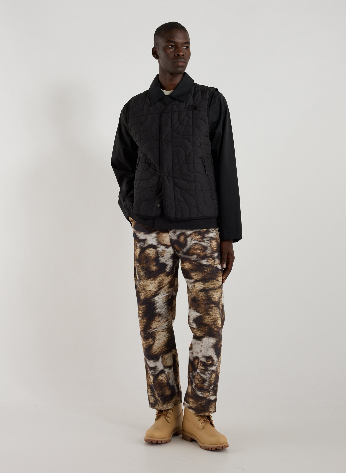 Jacket with classic collar and removable inner vest THE NORTH FACE Black