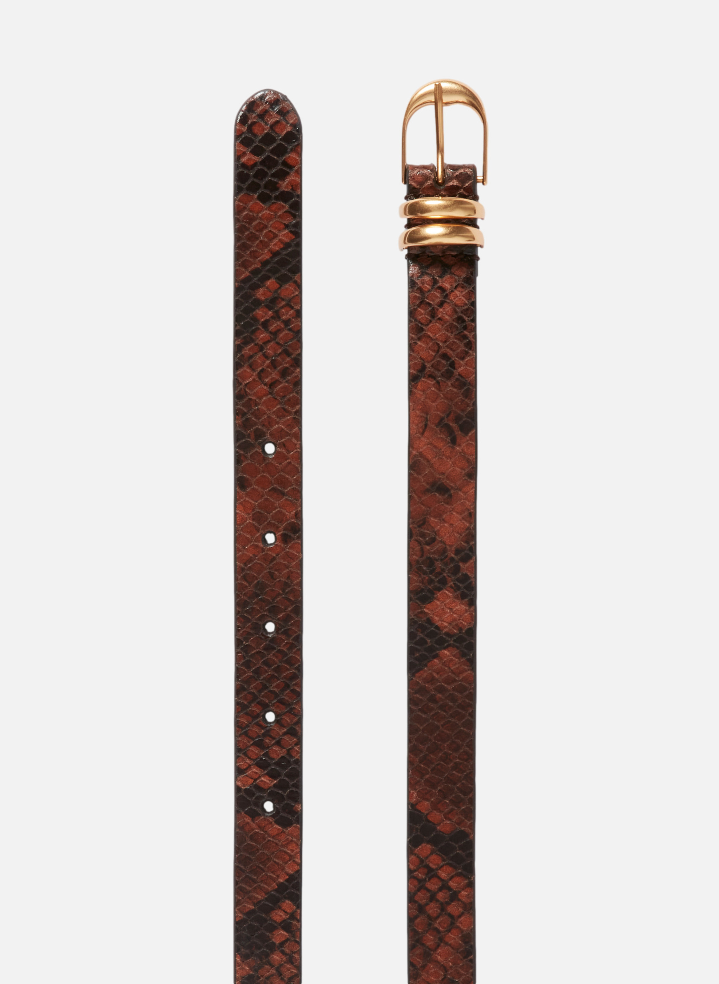 Ceinture 20mm cuir VANESSA BRUNO Marron