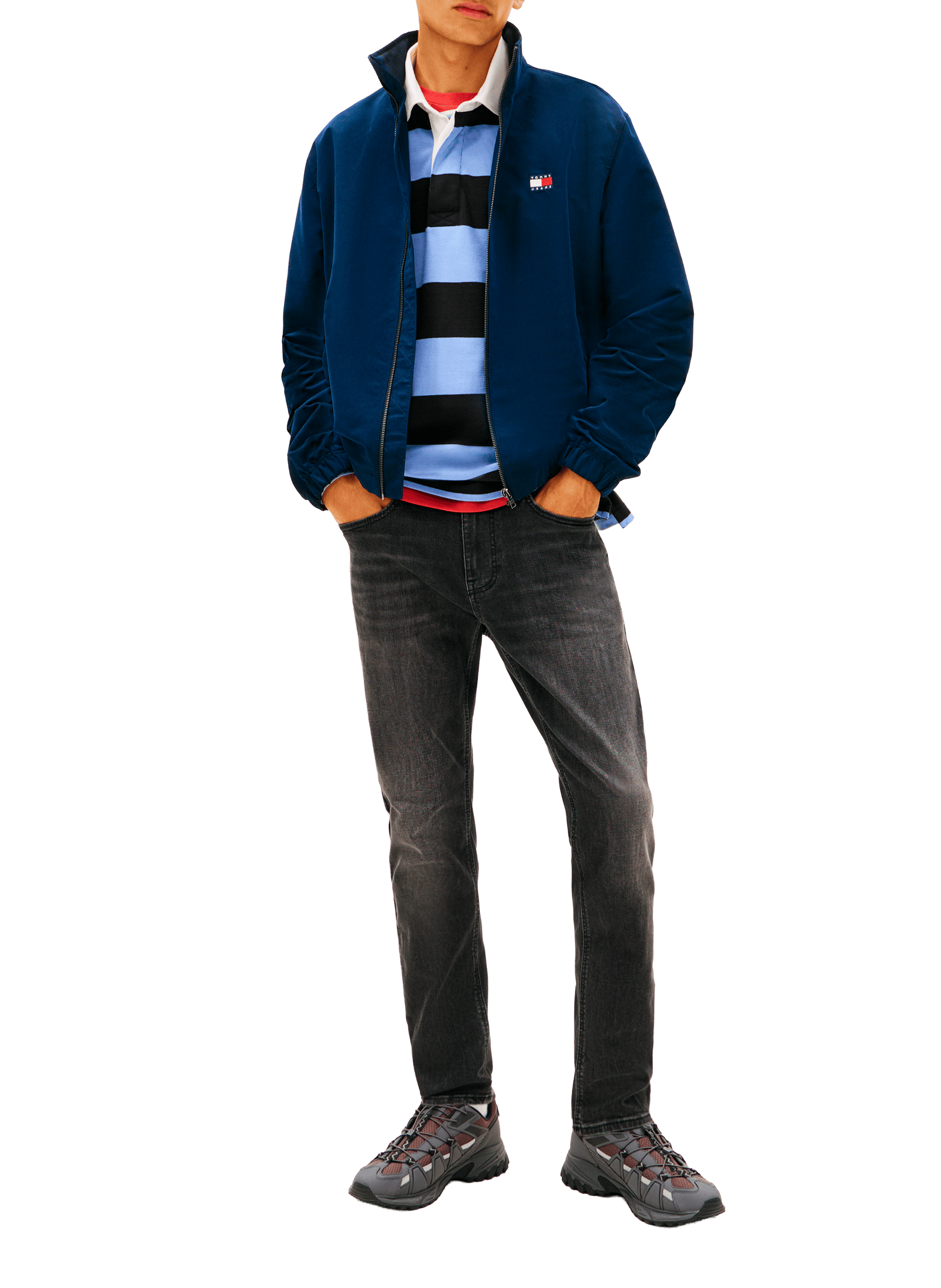 Jean slim en coton TOMMY HILFIGER Noir