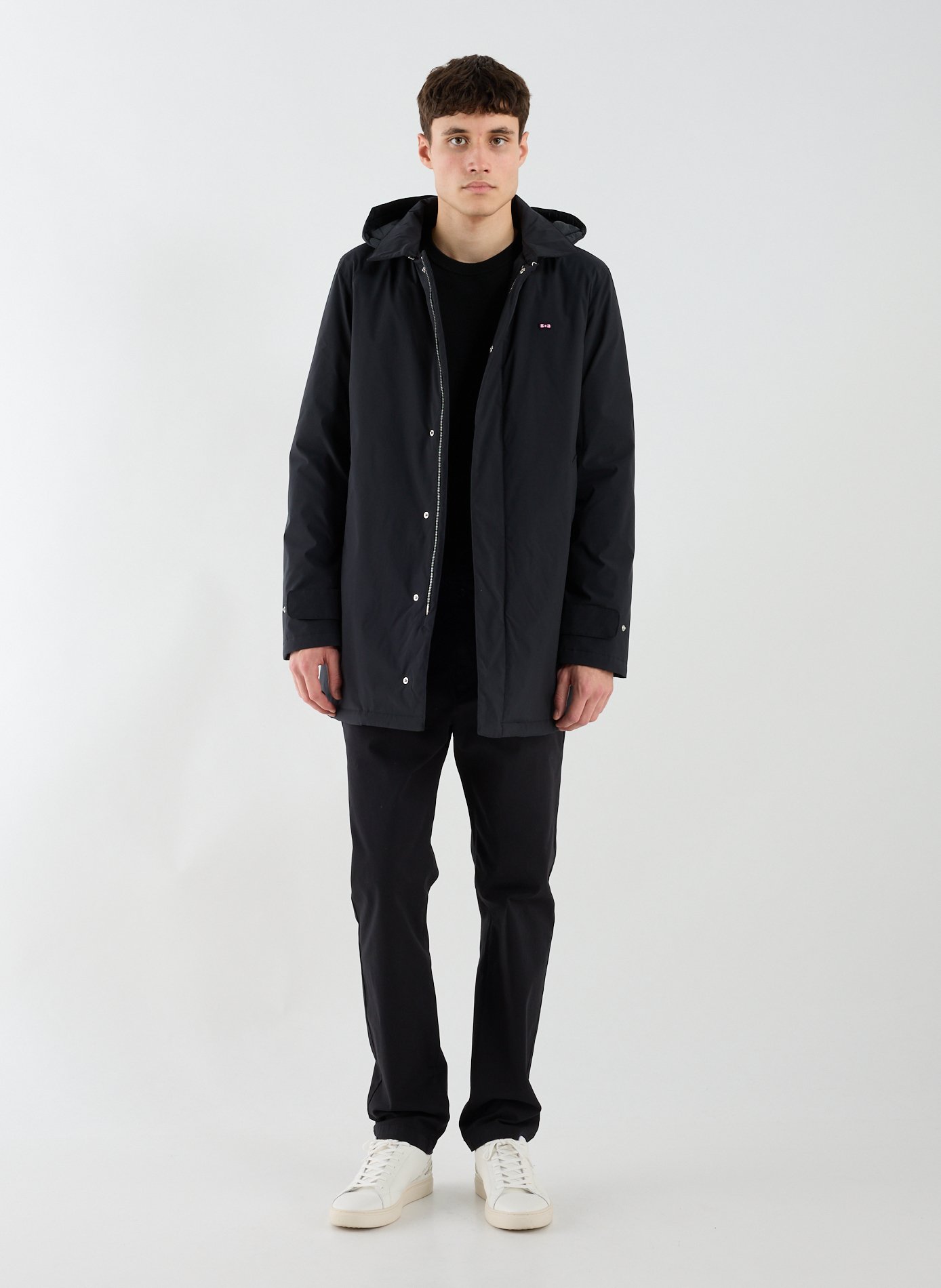 Mid-length jacket EDEN PARK Black