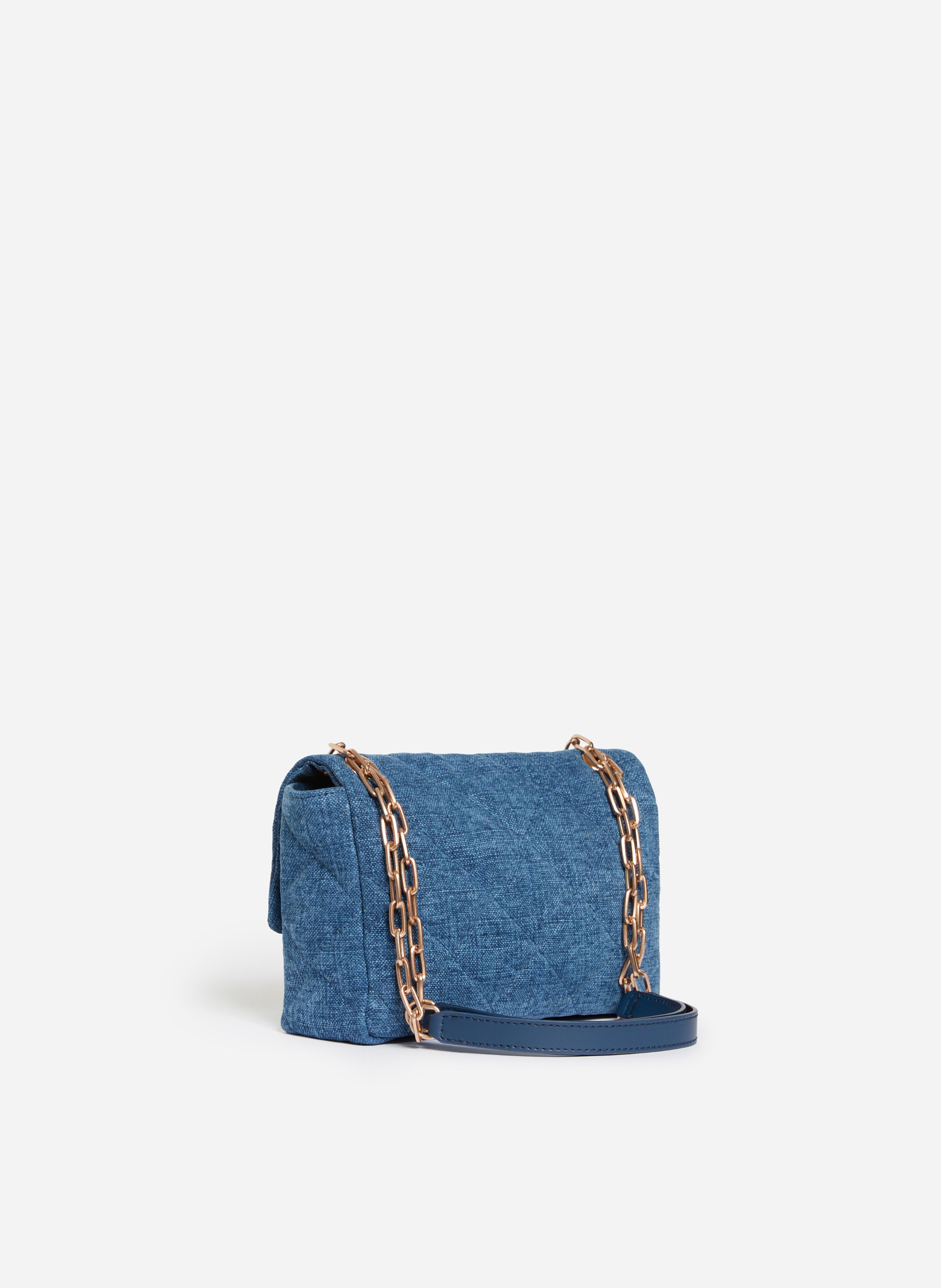 Grand sac moon en lin VANESSA BRUNO Bleu