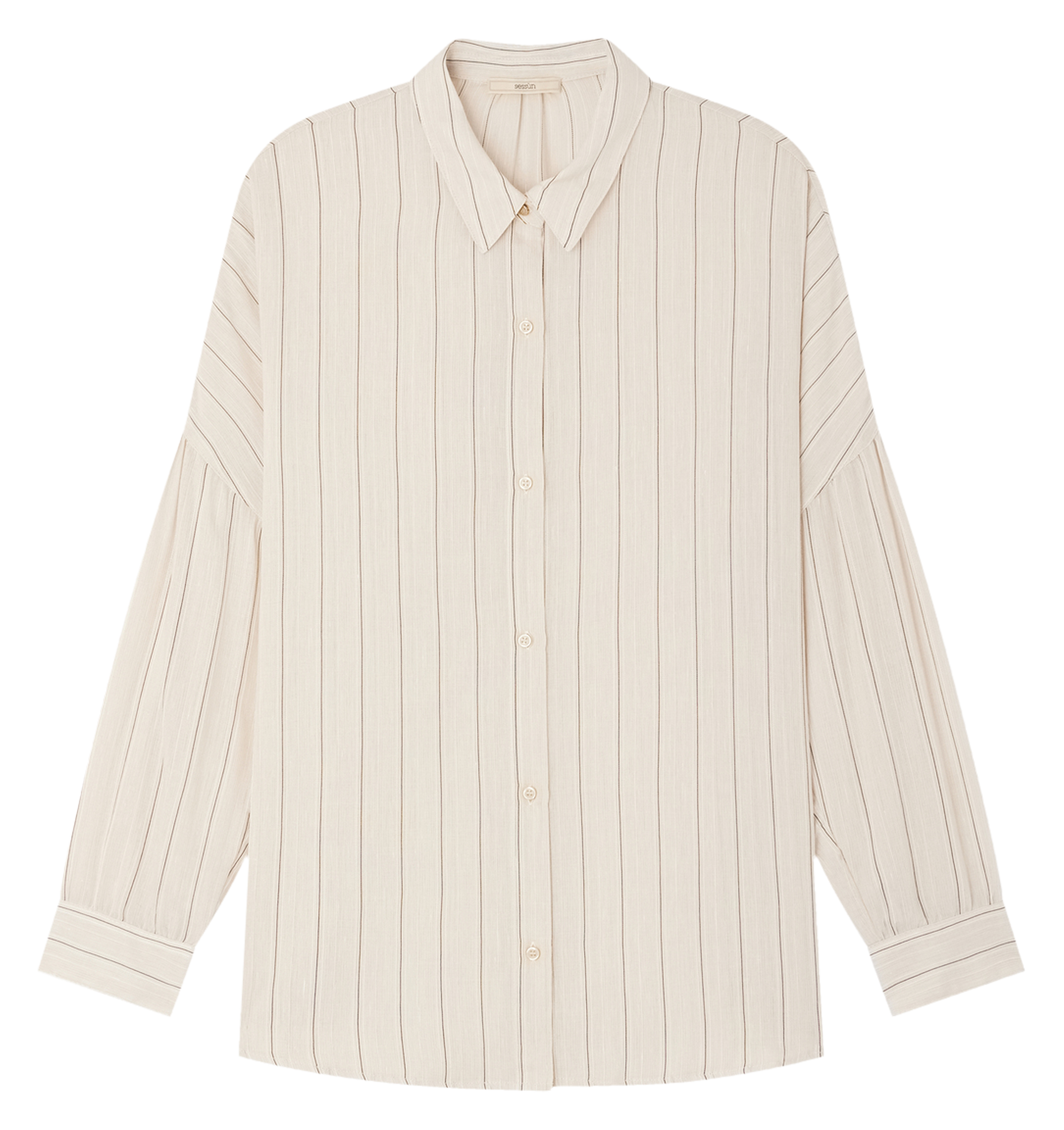 Chemise ample col classique botan SESSUN Beige