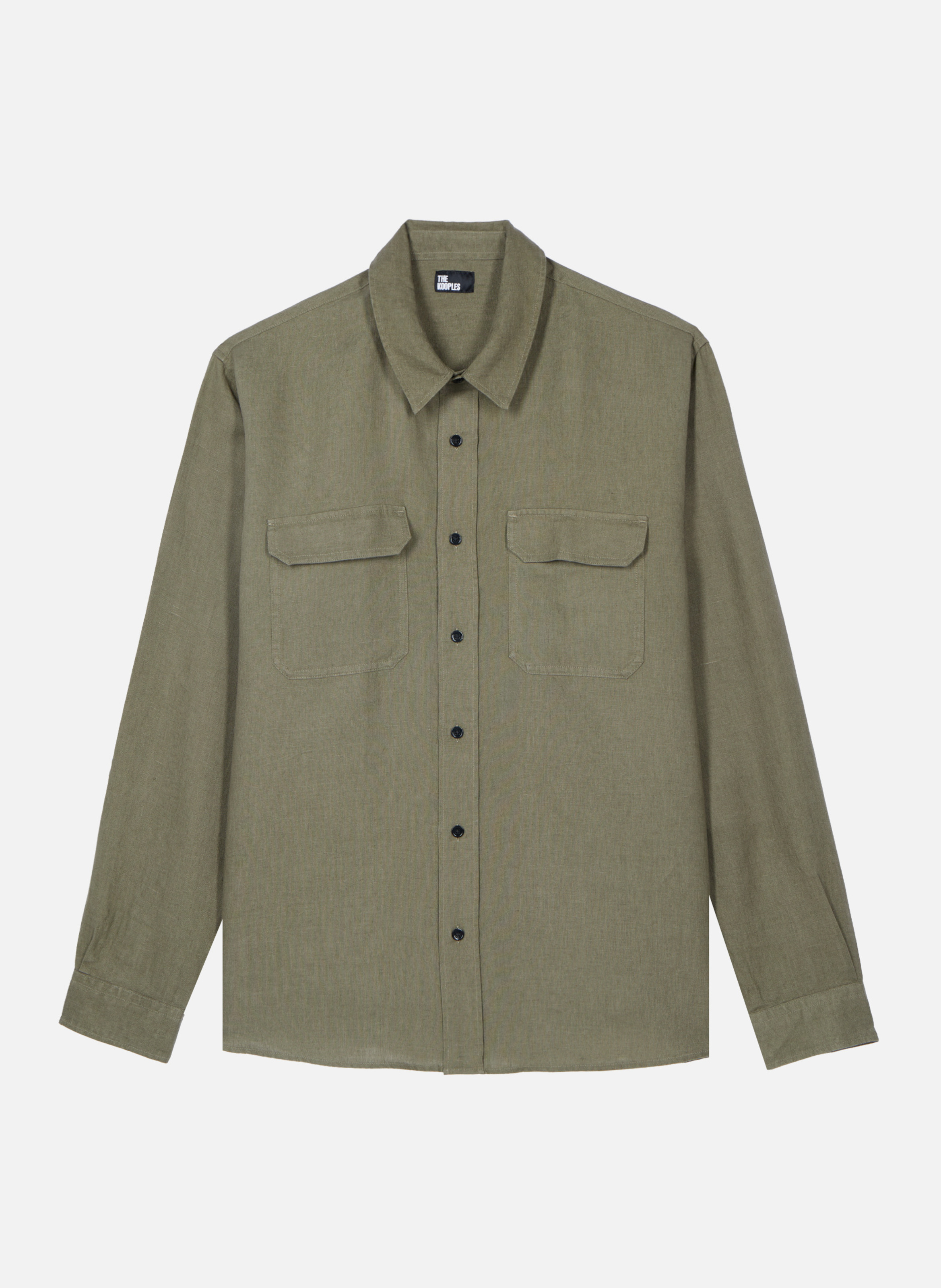 Chemise en lin THE KOOPLES Vert