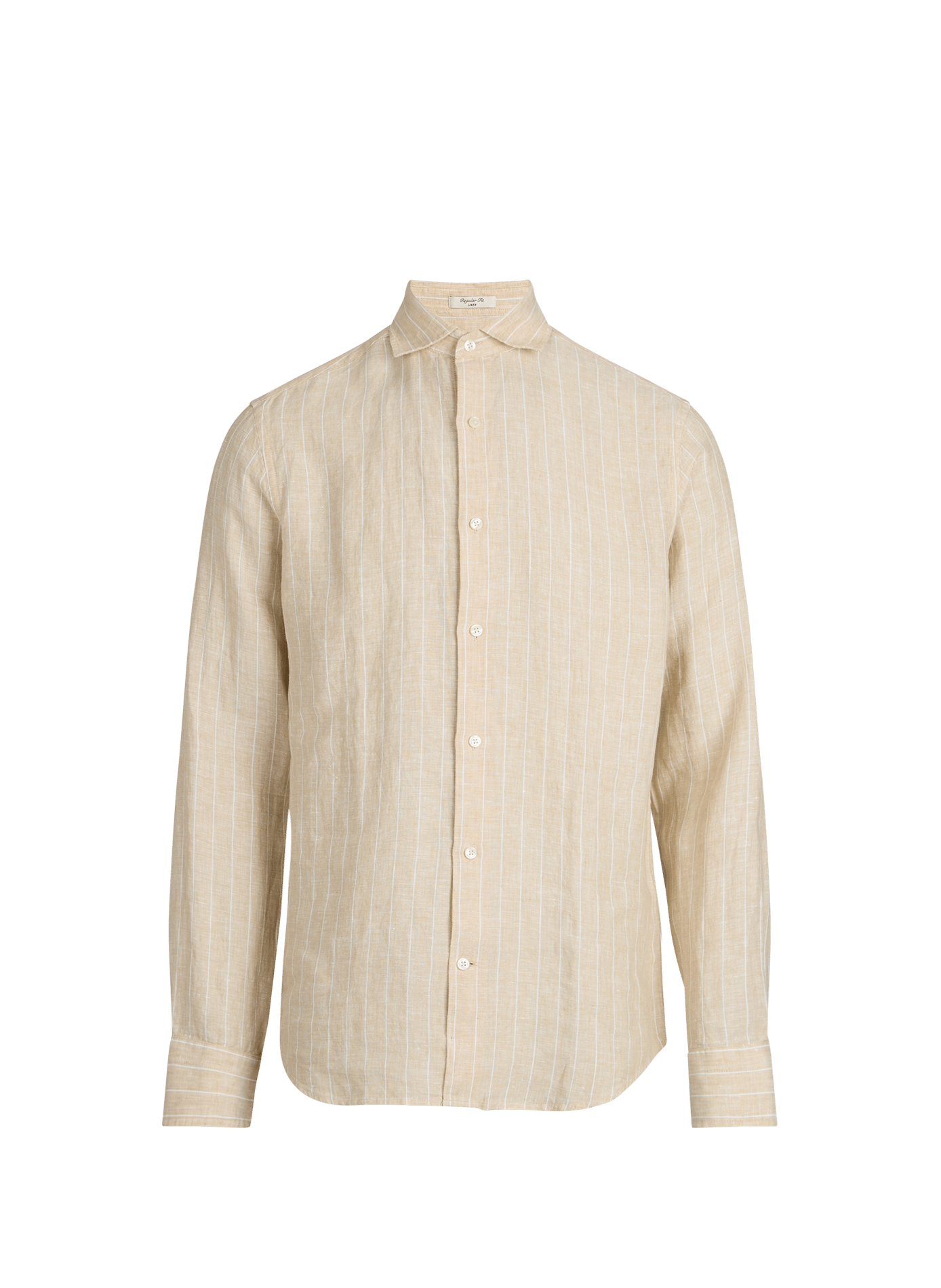 Straight linen striped shirt GANT Beige
