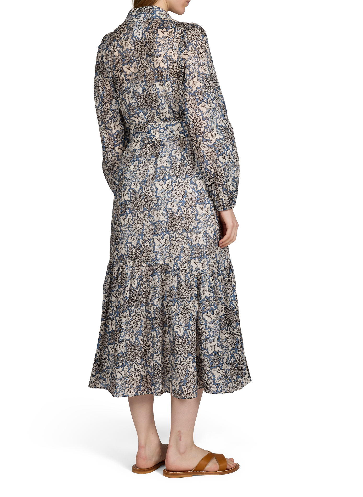 Robe-chemise à motif en coton MAX MARA WEEK END Bleu