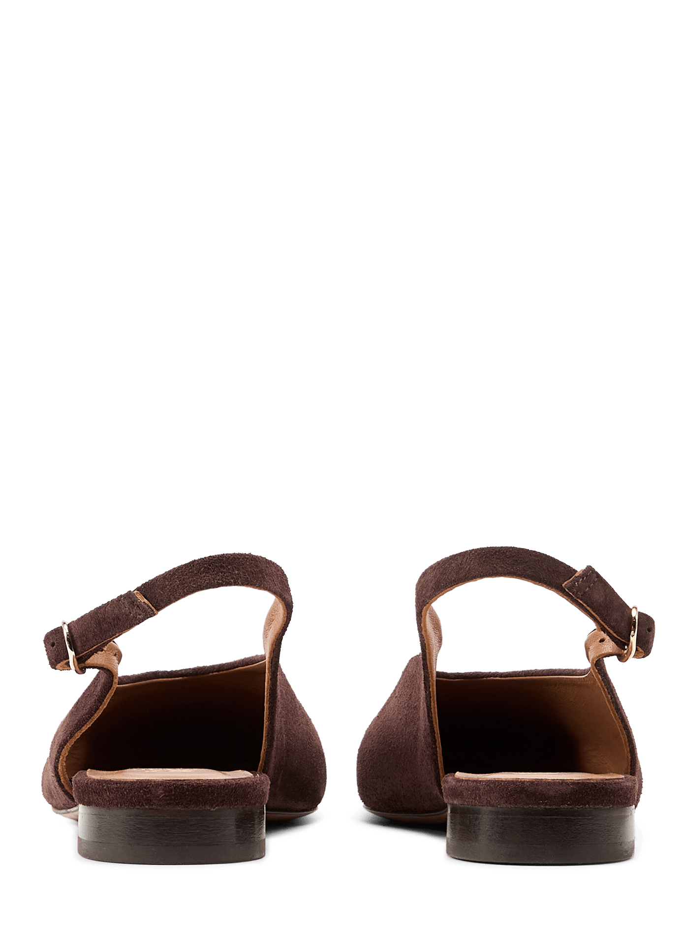 Ballerines sling-back Anouk en cuir daim BOBBIES Marron