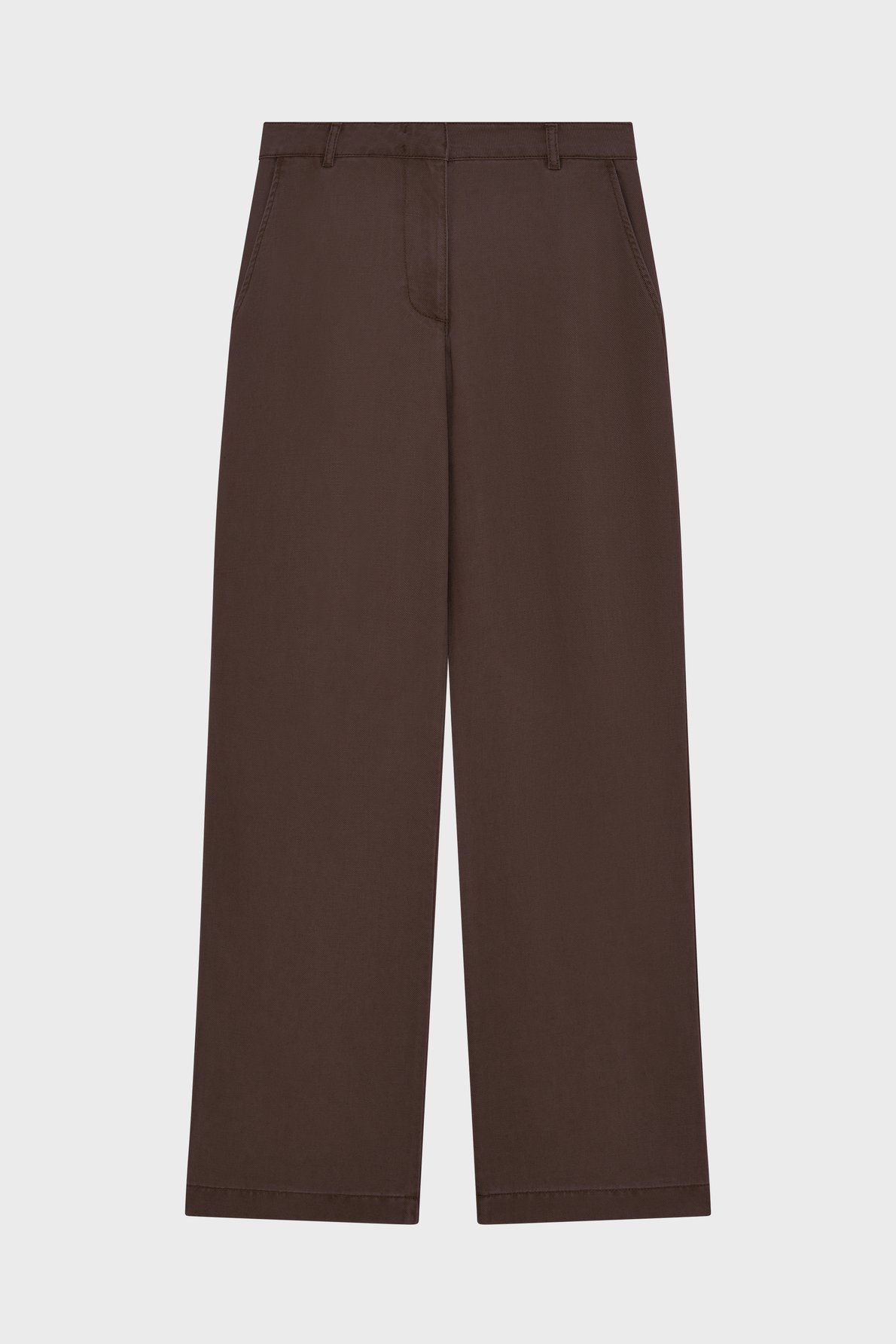 Pantalon fluide en lyocell et lin - bryana Marron