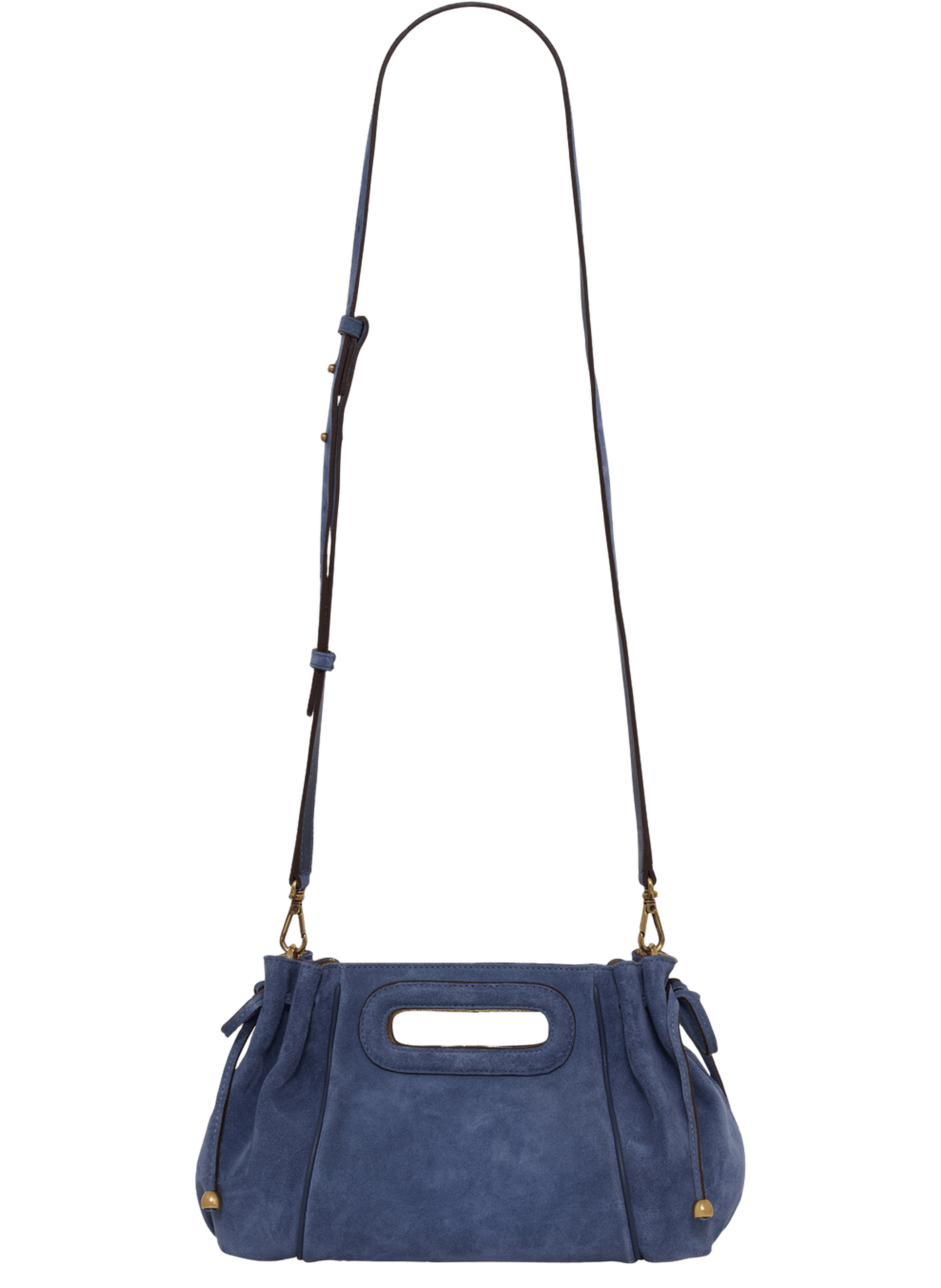 Sac à main en cuir velours intérieur métallisé - mini dany GERARD DAREL Bleu
