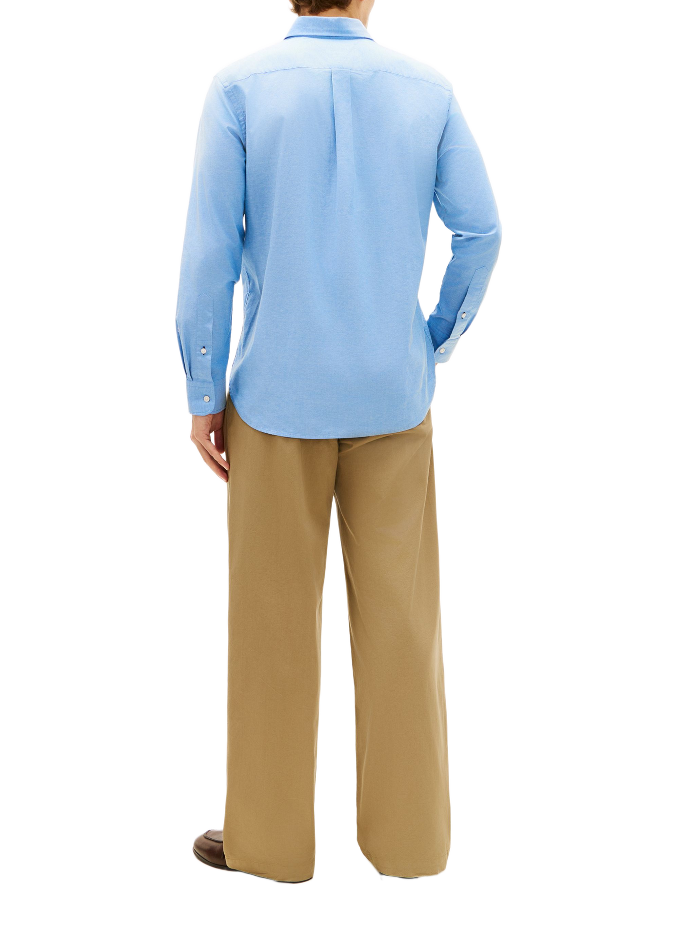 Lightweight slim-fit shirt in blended cotton TOMMY HILFIGER Blue