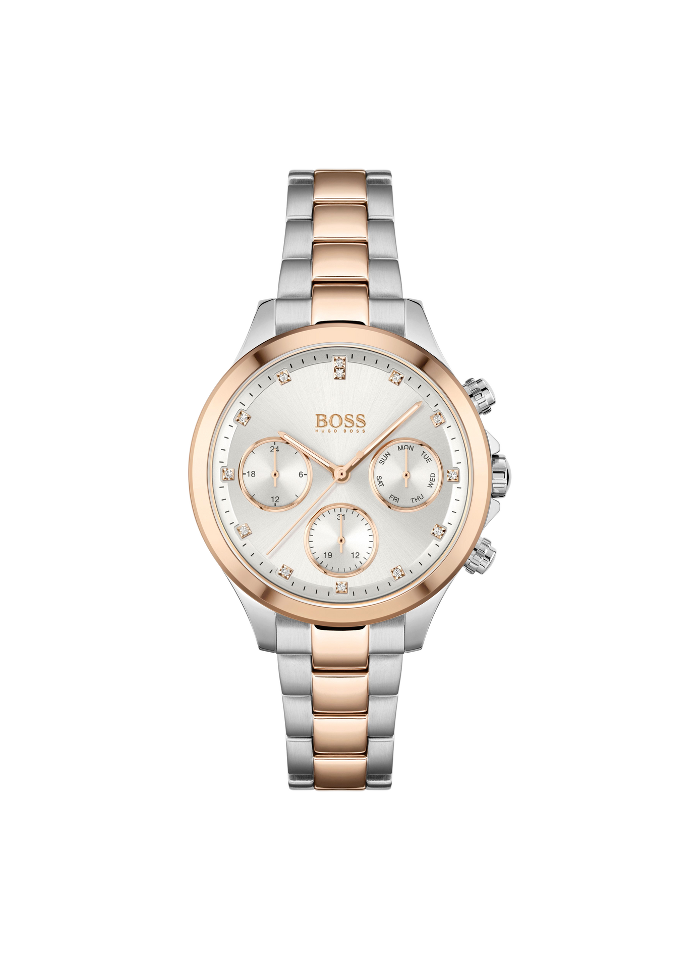 Montre quartz Hera en acier inoxydable BOSS MONTRES Argent