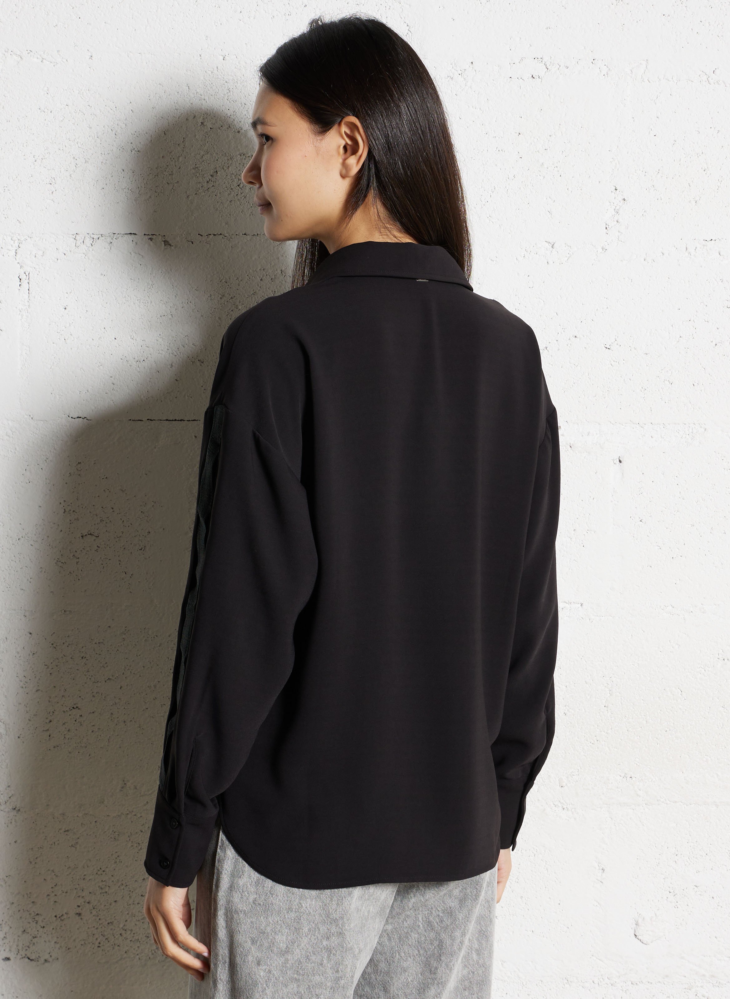 Chemise oversize col classique IKKS Noir