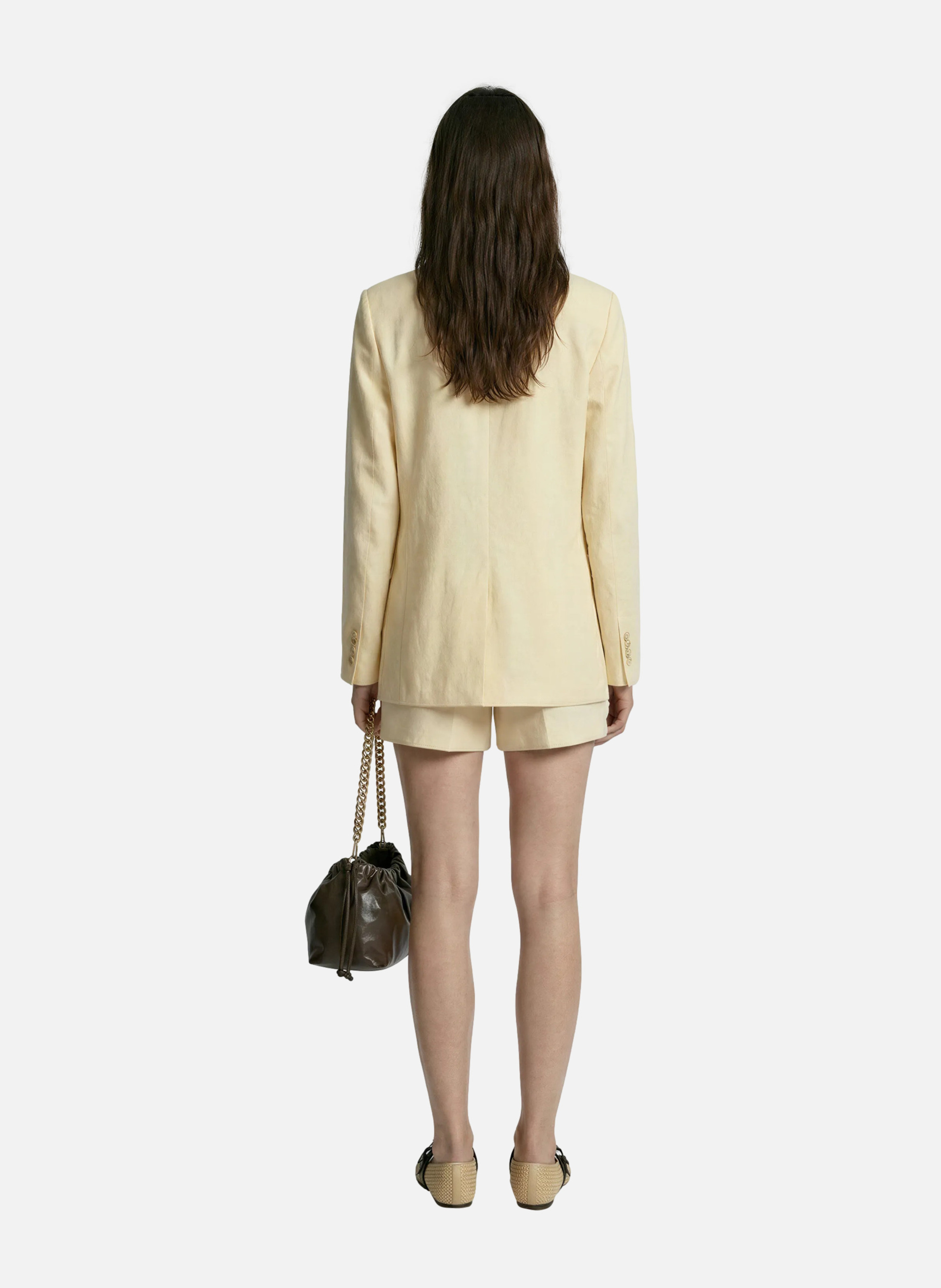 Short en lin THE KOOPLES Jaune