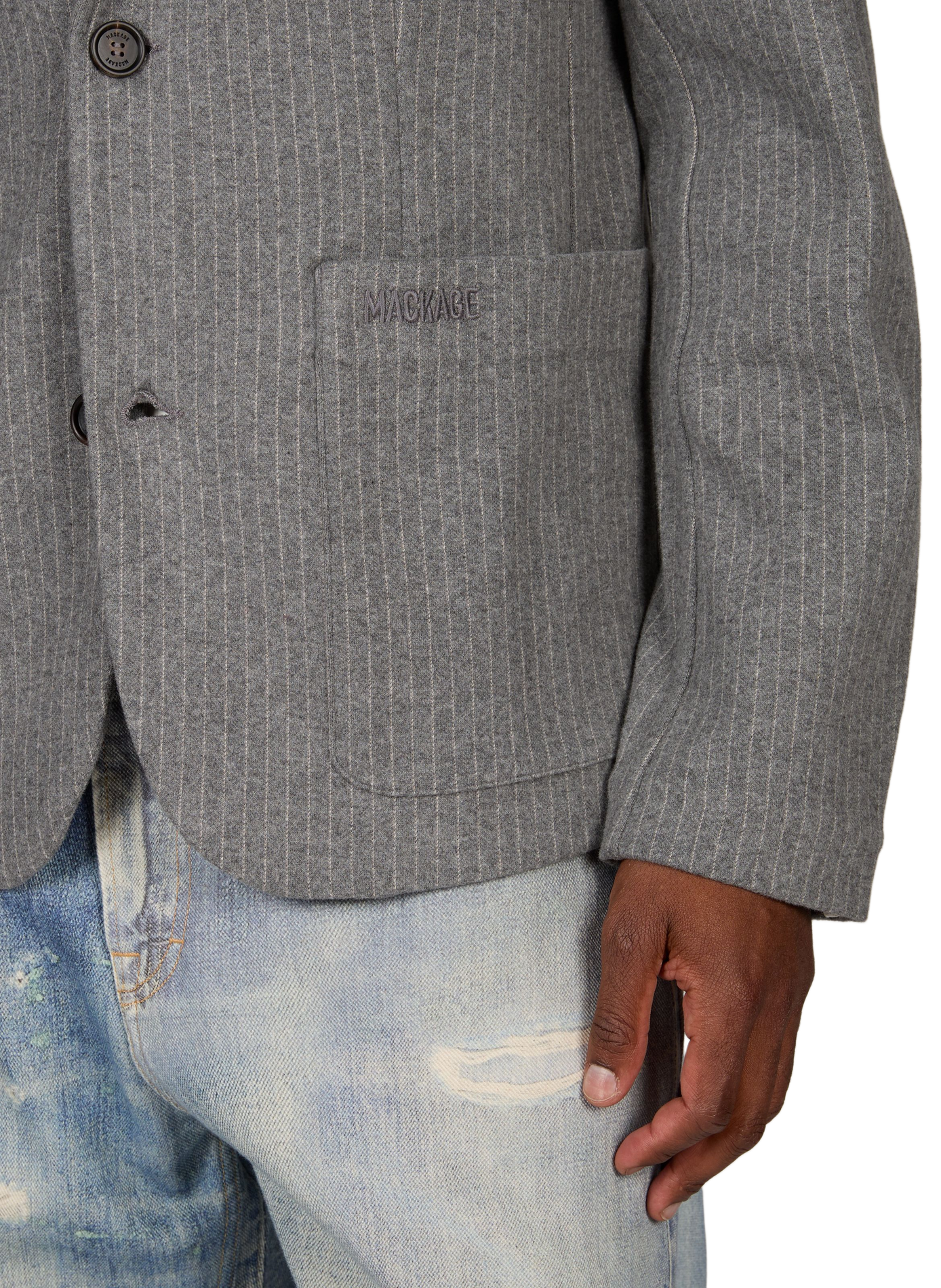 Blazer aus Baumwollmischung MACKAGE Grau
