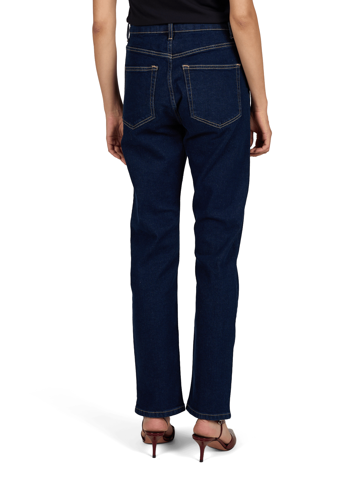 Slim Fit High Waist Jeans TOPSHOP Blau