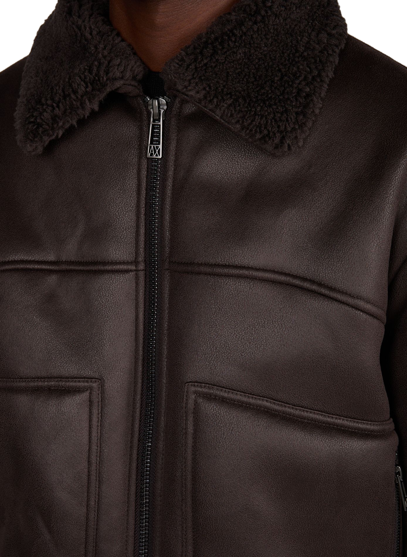 Pilotenjack met bontkraag ARMANI EXCHANGE Bruin