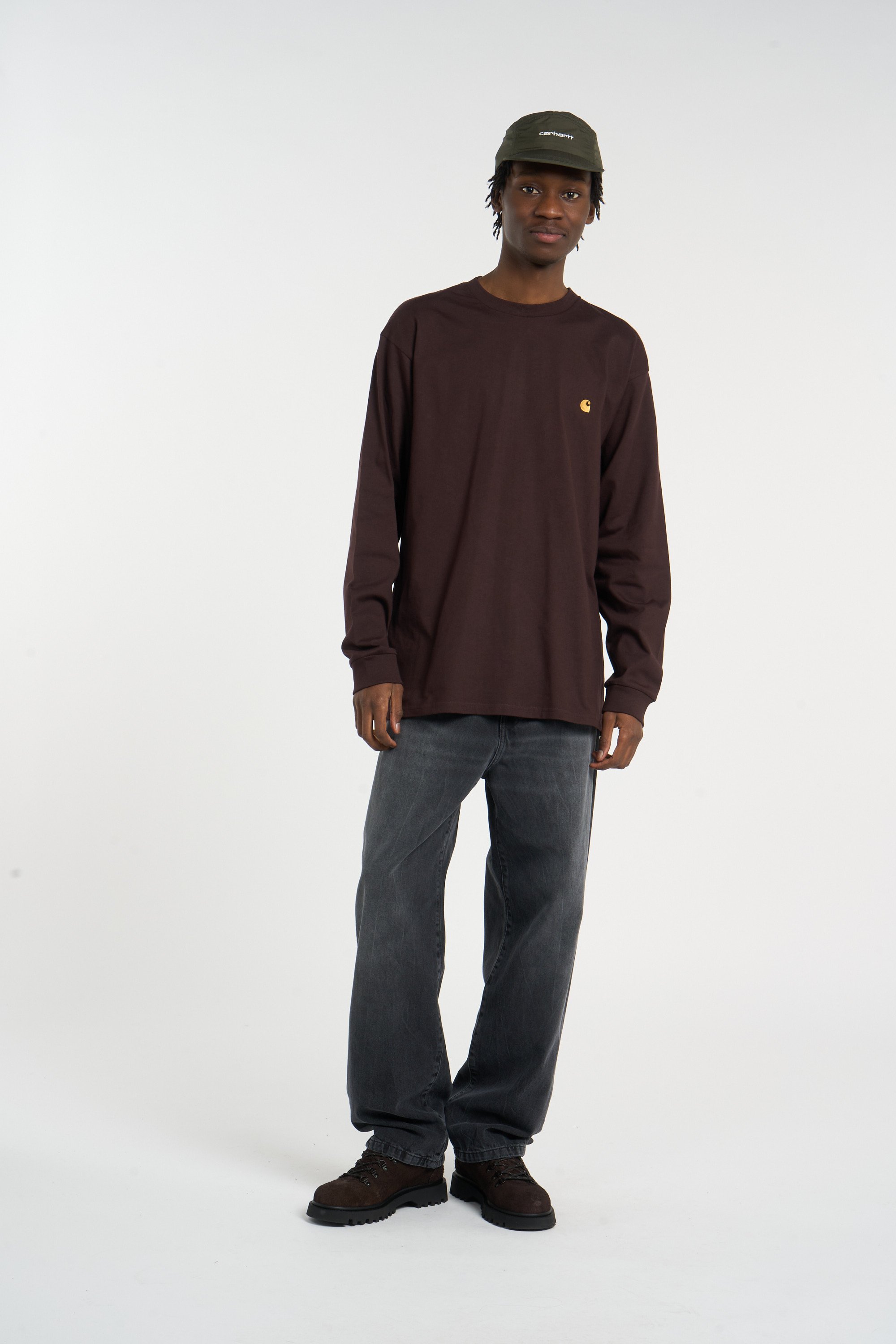 T-shirt chase CARHARTT WIP Marron