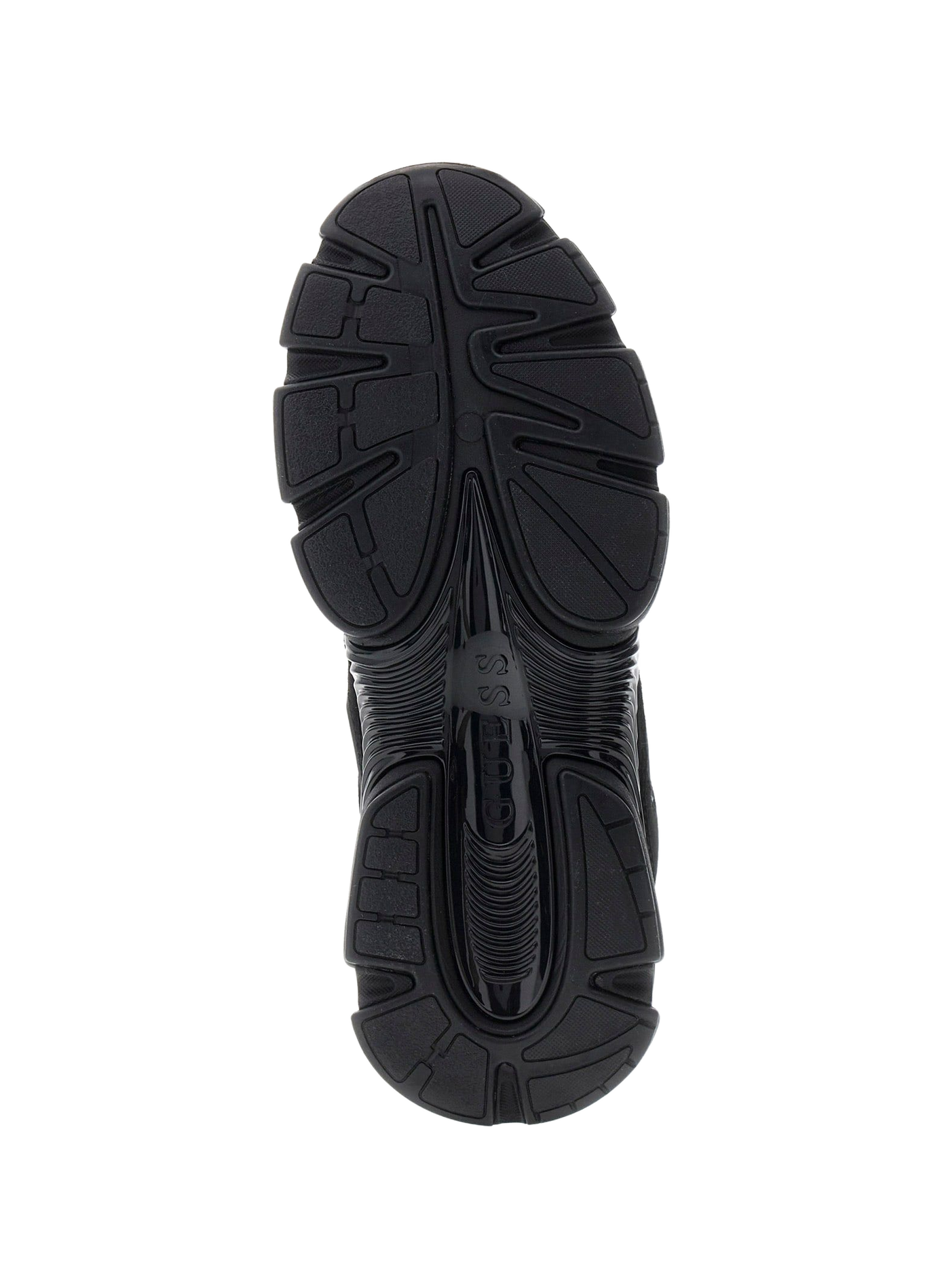 Baskets à lacets en cuir GUESS Noir