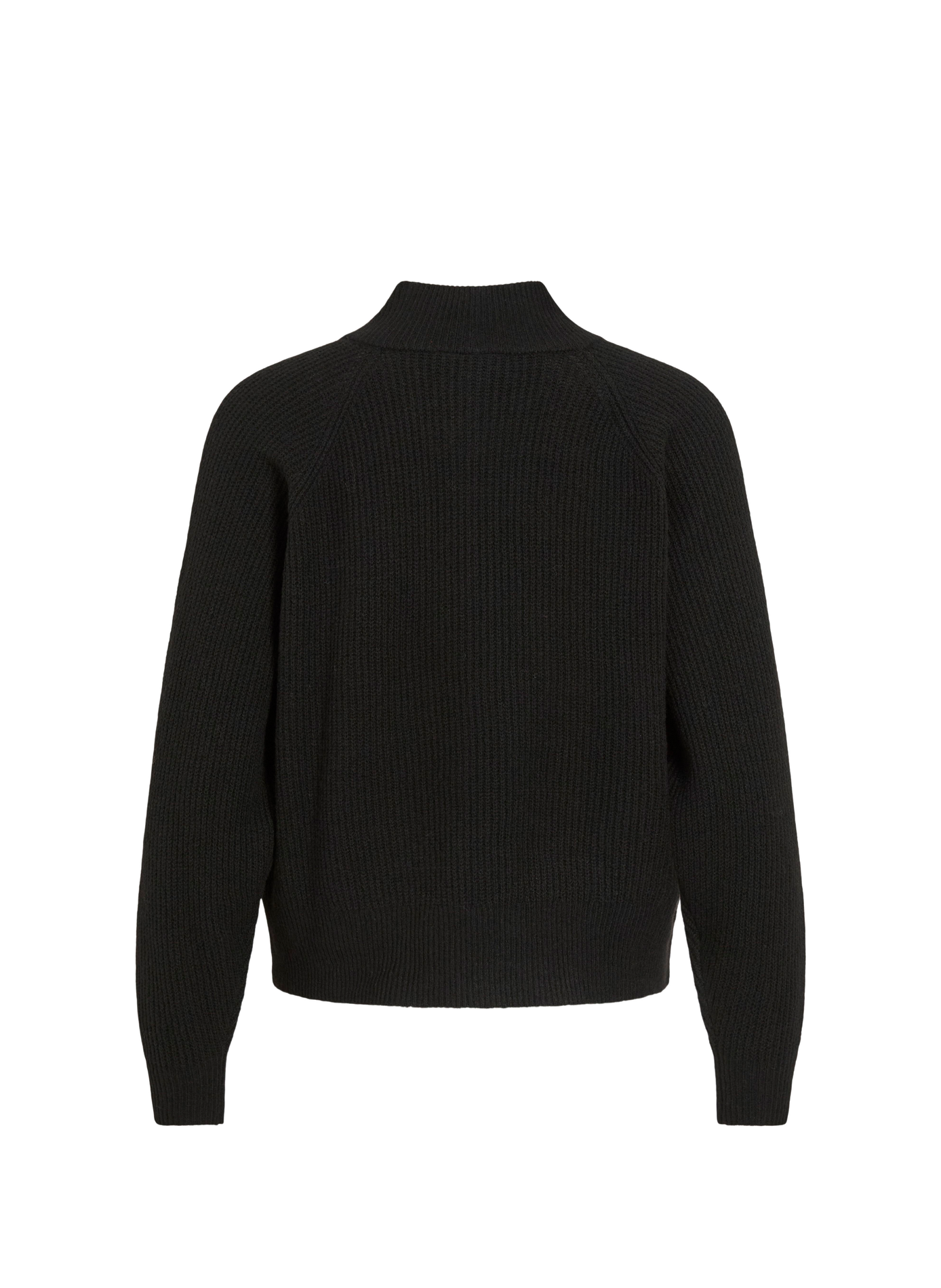 Straight crew-neck buttoned sweater VILA Black
