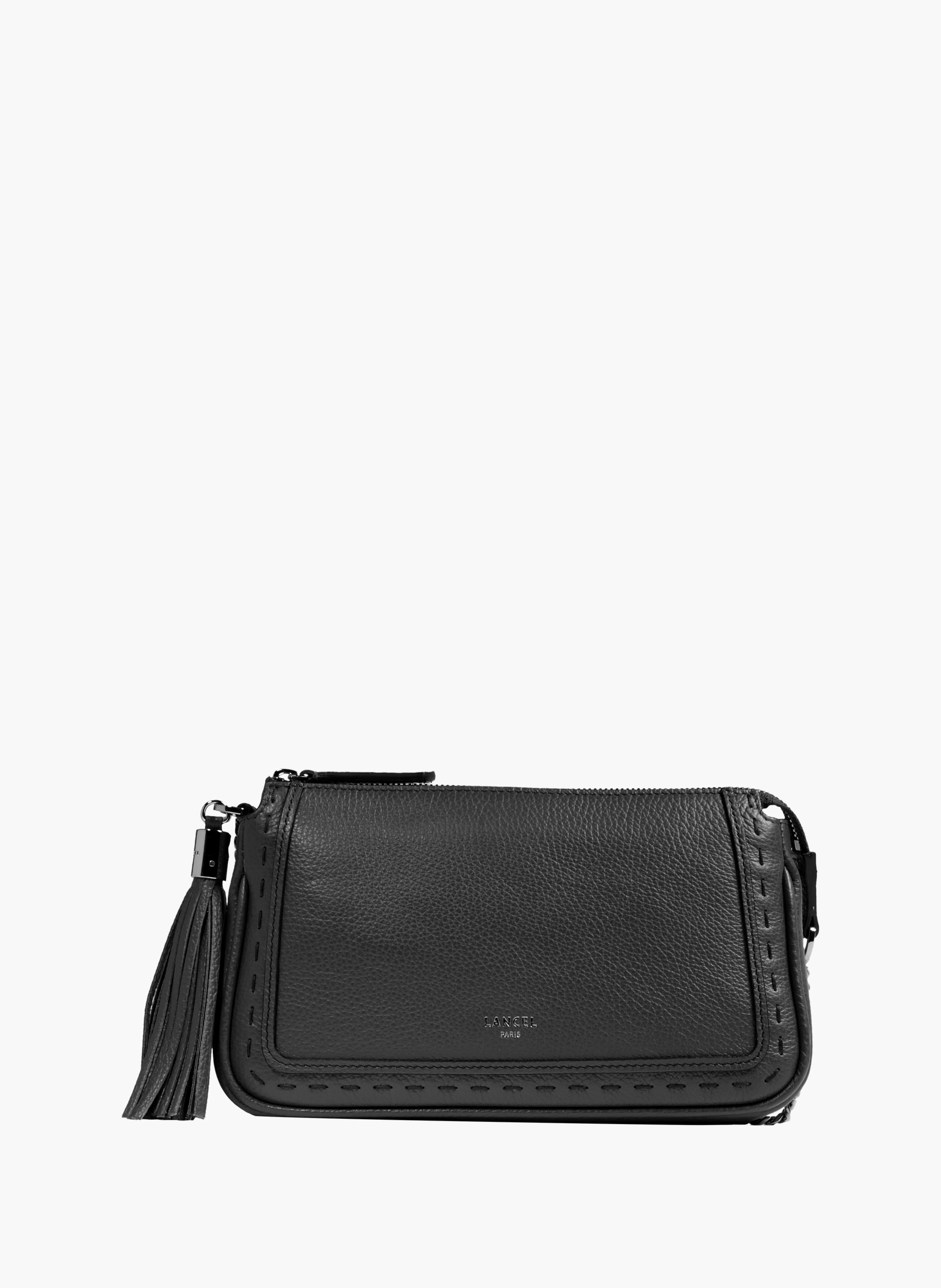 Pochette chaine premier flirt de lancel en cuir LANCEL Noir